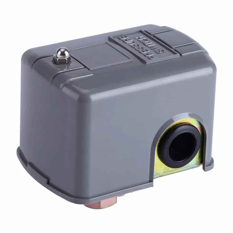 Wyłącznik ciśnieniowy, 40-60PSI 110V-230V Regulowany przełącznik sterowania pompą z podwójną sprężyną Idealny do domu i ogrodu