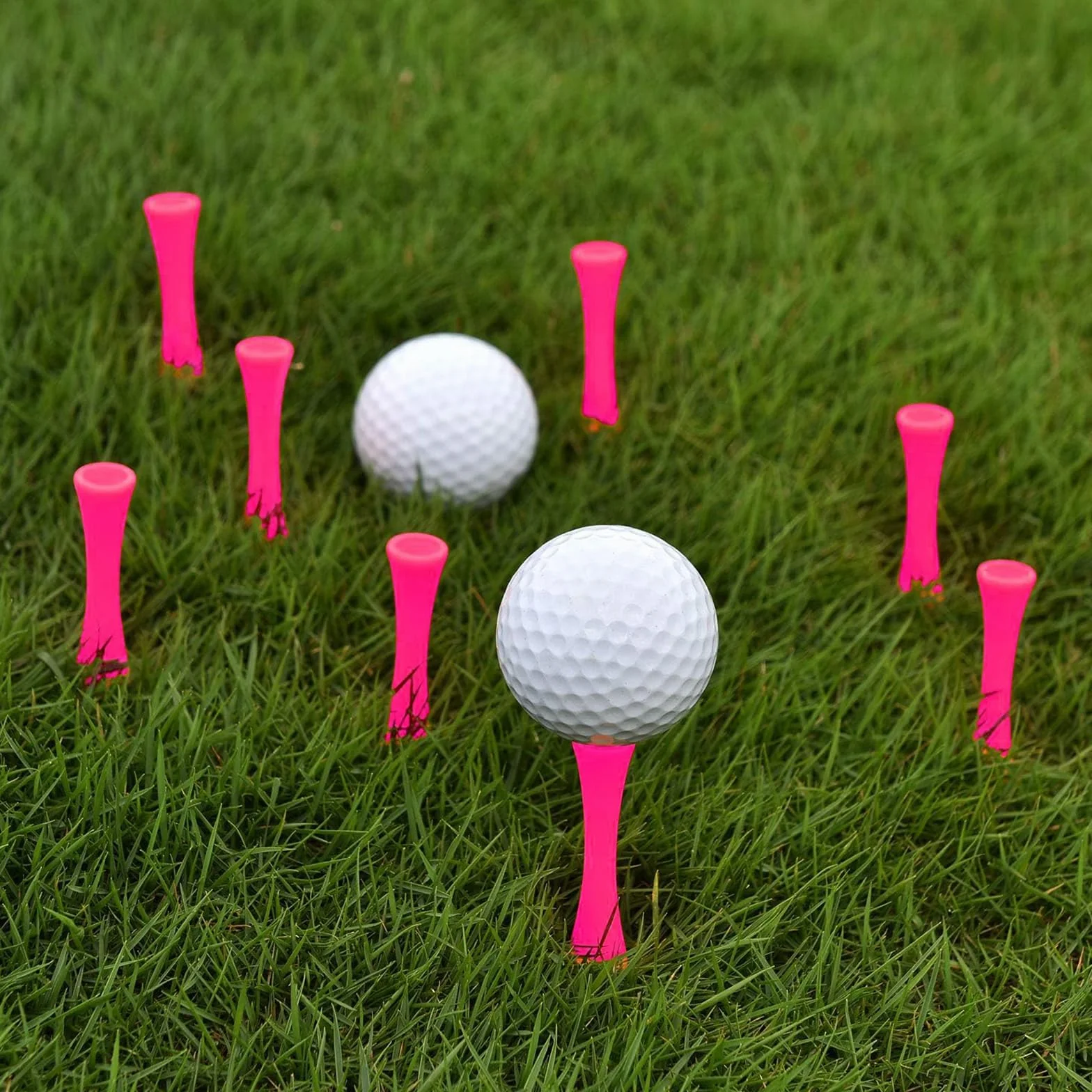 Herbaty golfowe, 50 sztuk, z tworzywa sztucznego, do golfa, golfa, z tworzywa sztucznego, nadają się jako prezent dla golfistów lub członków rodziny (6 cm)