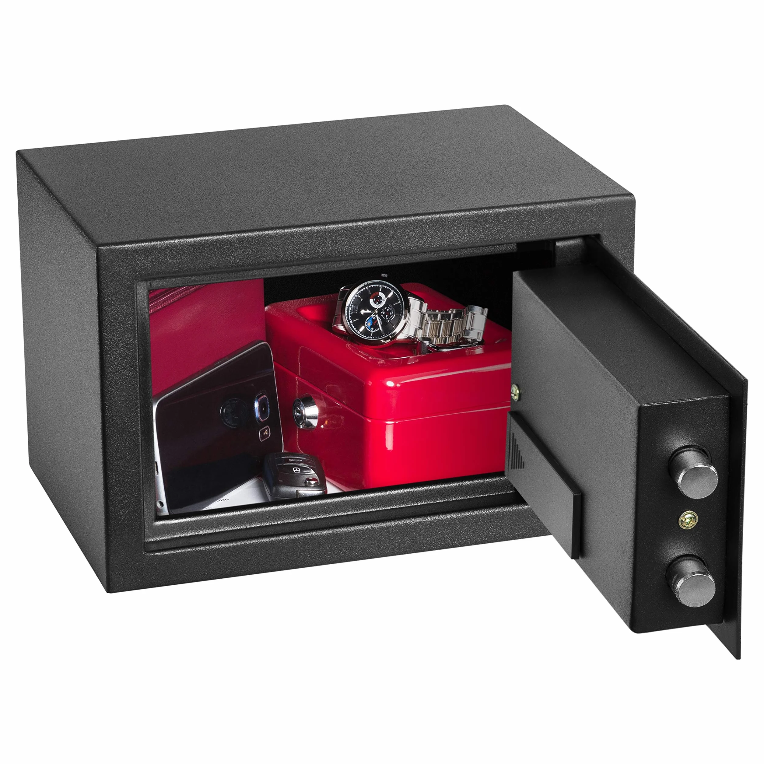 Homesafe HV20E Sejf elektroniczny 20x31x20cm Carbon Satynowa Czerń