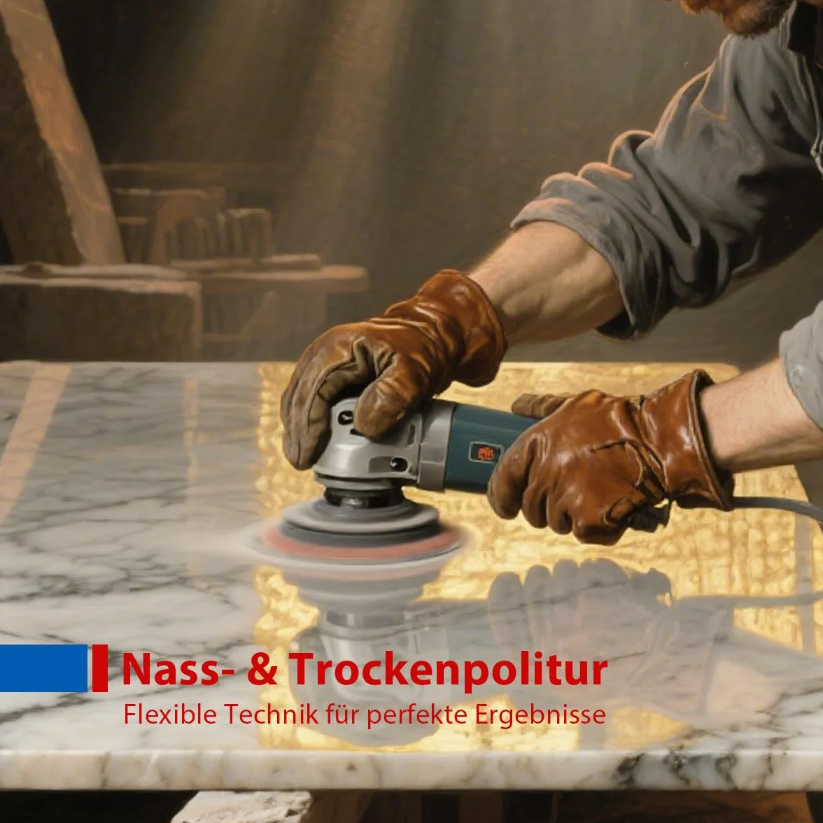 Diamentowe podkładki polerskie 100mm 50-3000 Grit do granitu marmuru betonu