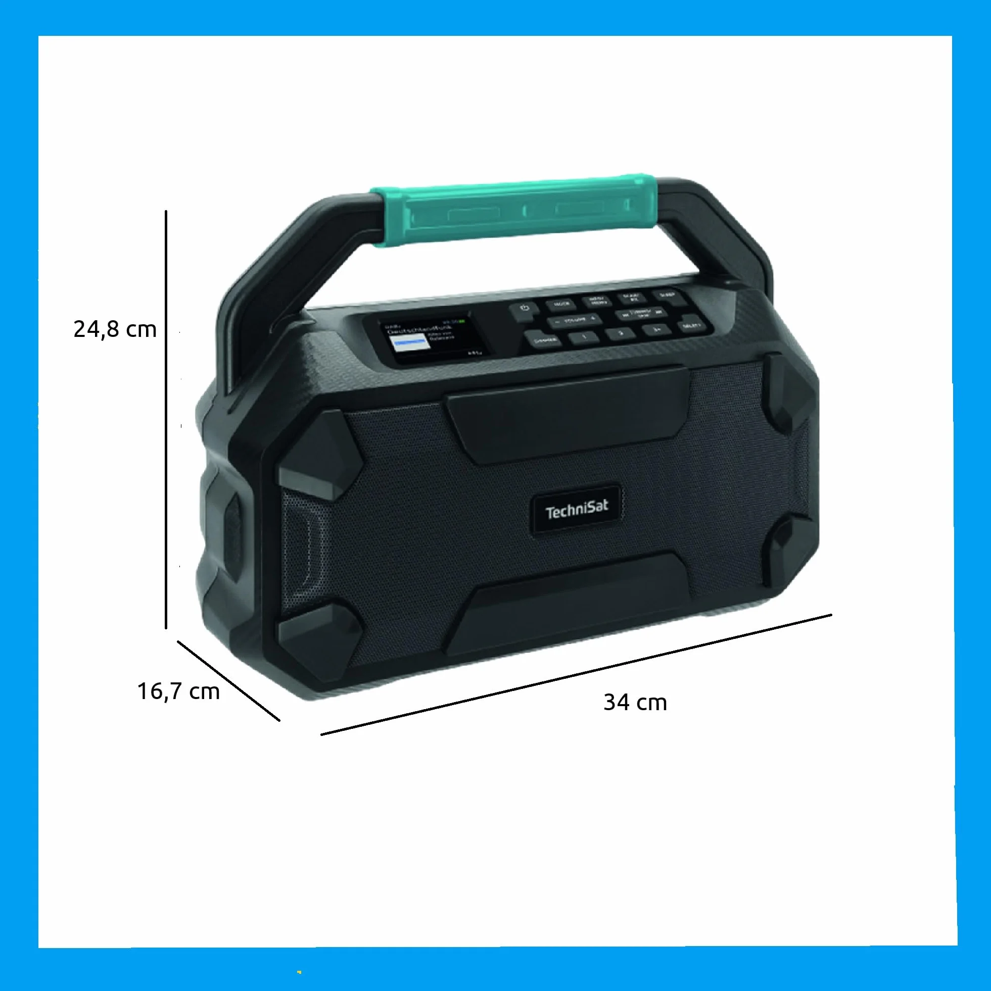 TechniSat Viola 231 OD akumulator Makita kompatybilne radio budowlane DAB+ UKW AUX in Bluetooth IPX4 ochrona przed wodą rozbryzgową 2 x 15 W głośniki stereo