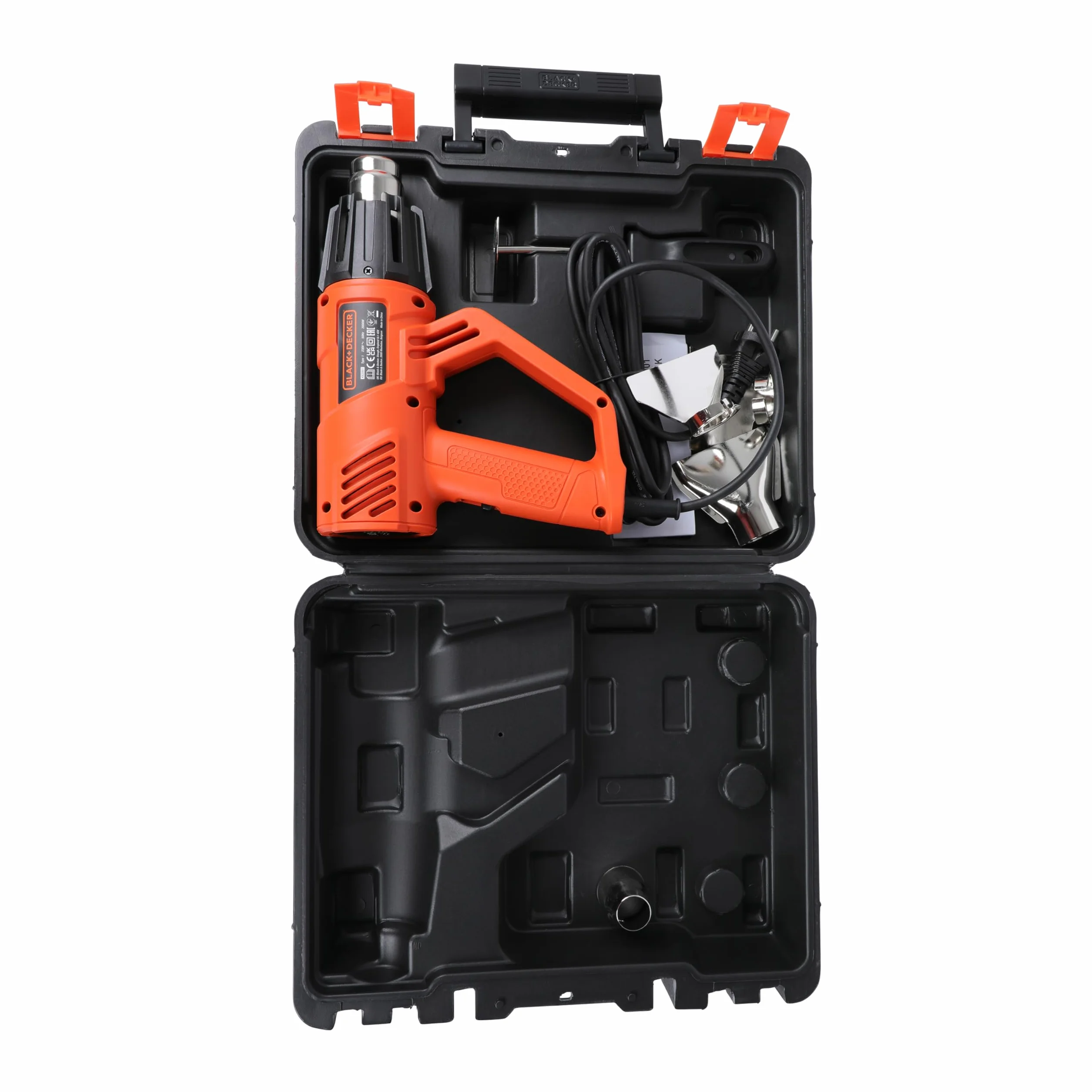 BLACK & DECKER Wytrzymały Decapador térmico 2000W, temperatura 50-450/90-600°C, 5 akcesoriów