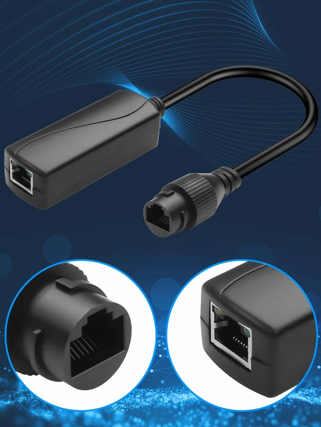 GINTOOYUN Konwerter Poe RJ45 48V na 24V