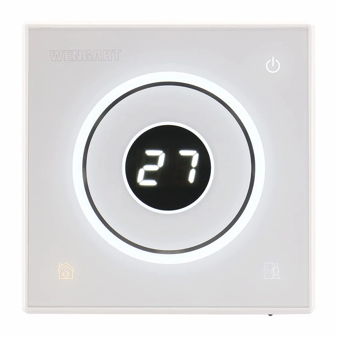 Wengart Inteligentny termostat WG502 AC230V 30A Elektryczny podgrzewacz podłogowy z czujnikiem 3m biały