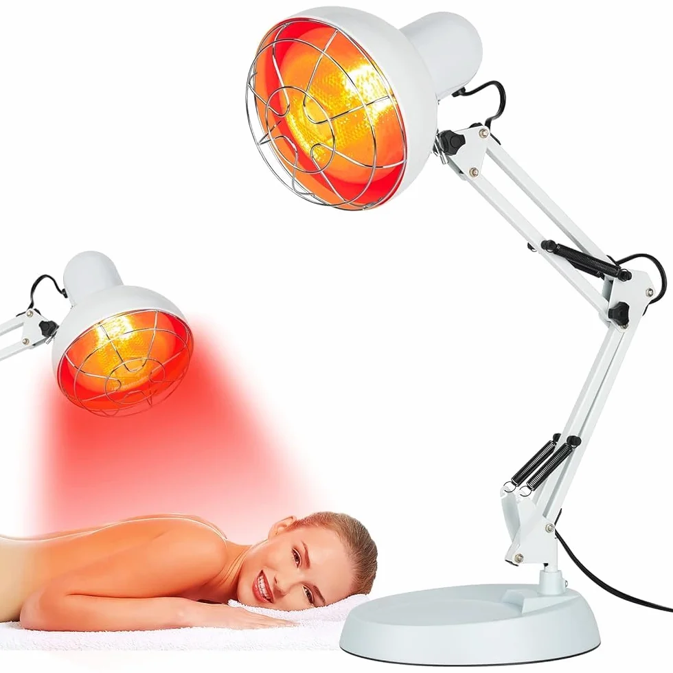 Cozion Lampa na Podczerwień Czerwone Światło 100 W Promiennik Ciepła Cokołowa Przenośna