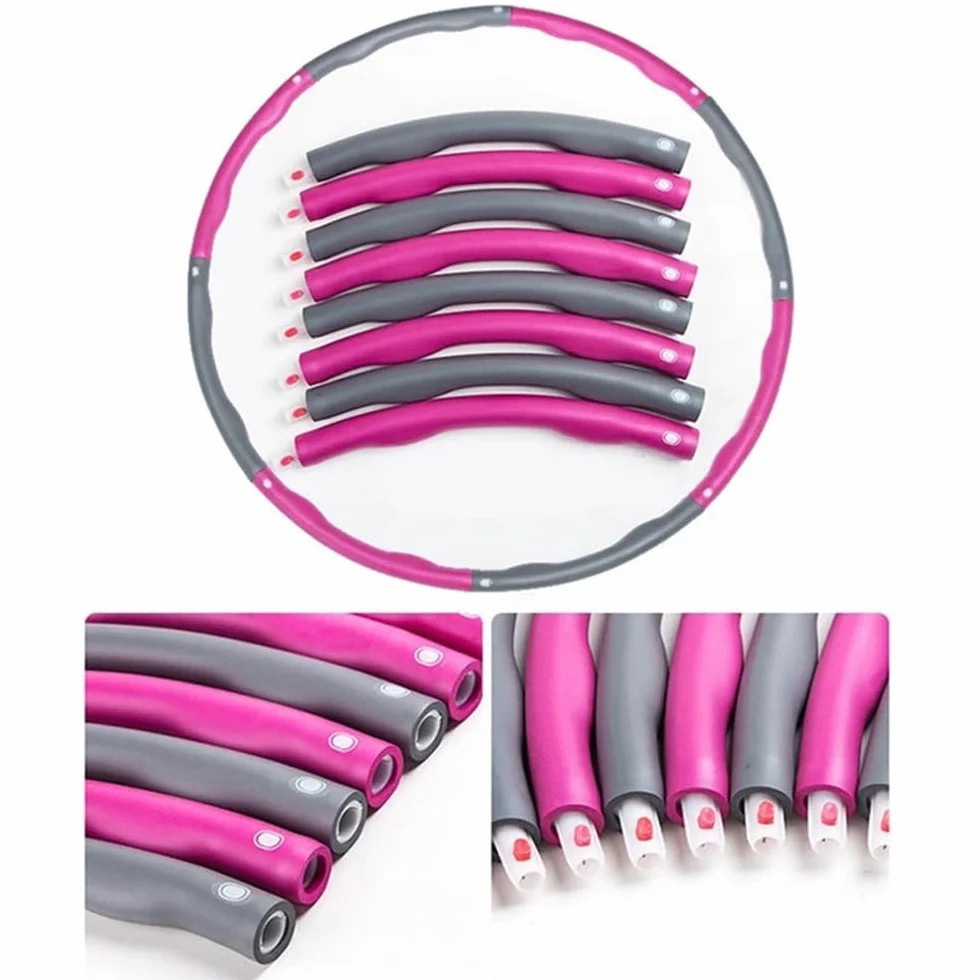 molti Hula Hoop 95 cm – opona fitness z masującymi wypustkami, można zdjąć i składać, idealne do odchudzania, treningu brzucha i kształtowania sylwetki