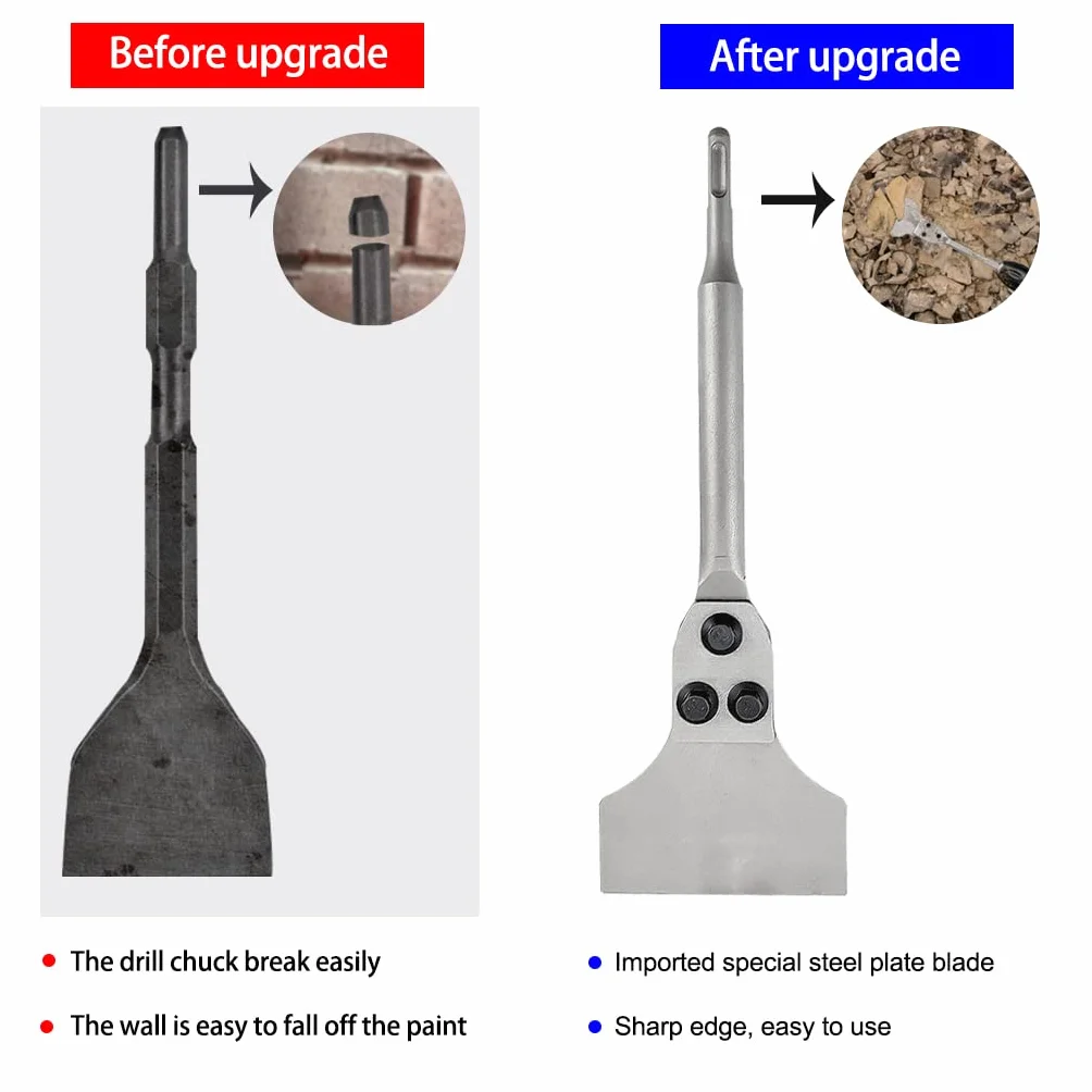 SDS PLUS Dłuto do płytek 300 x 100 x 80 mm