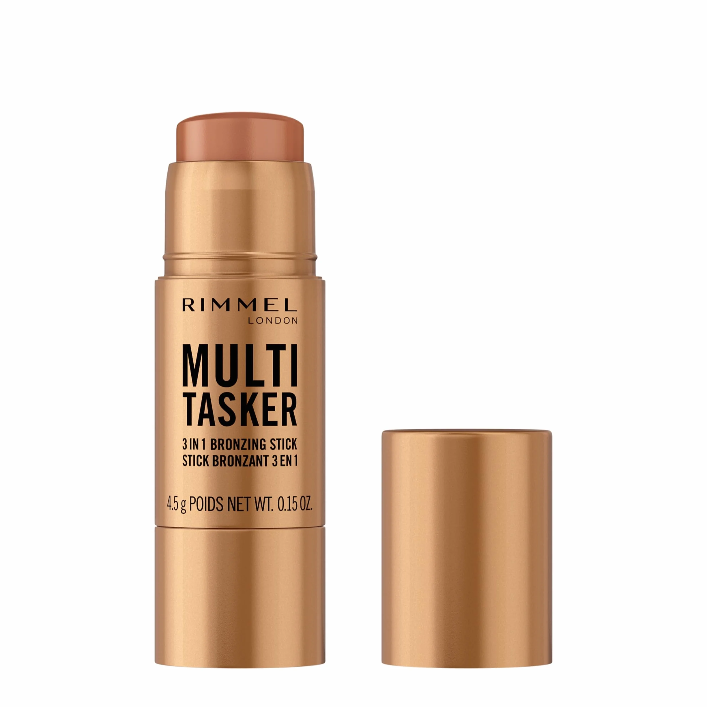 Rimmel Multi Tasker bronzer 3 w 1 do konturowania twarzy, z witaminą C i E nr 02 Medium, 4,5g