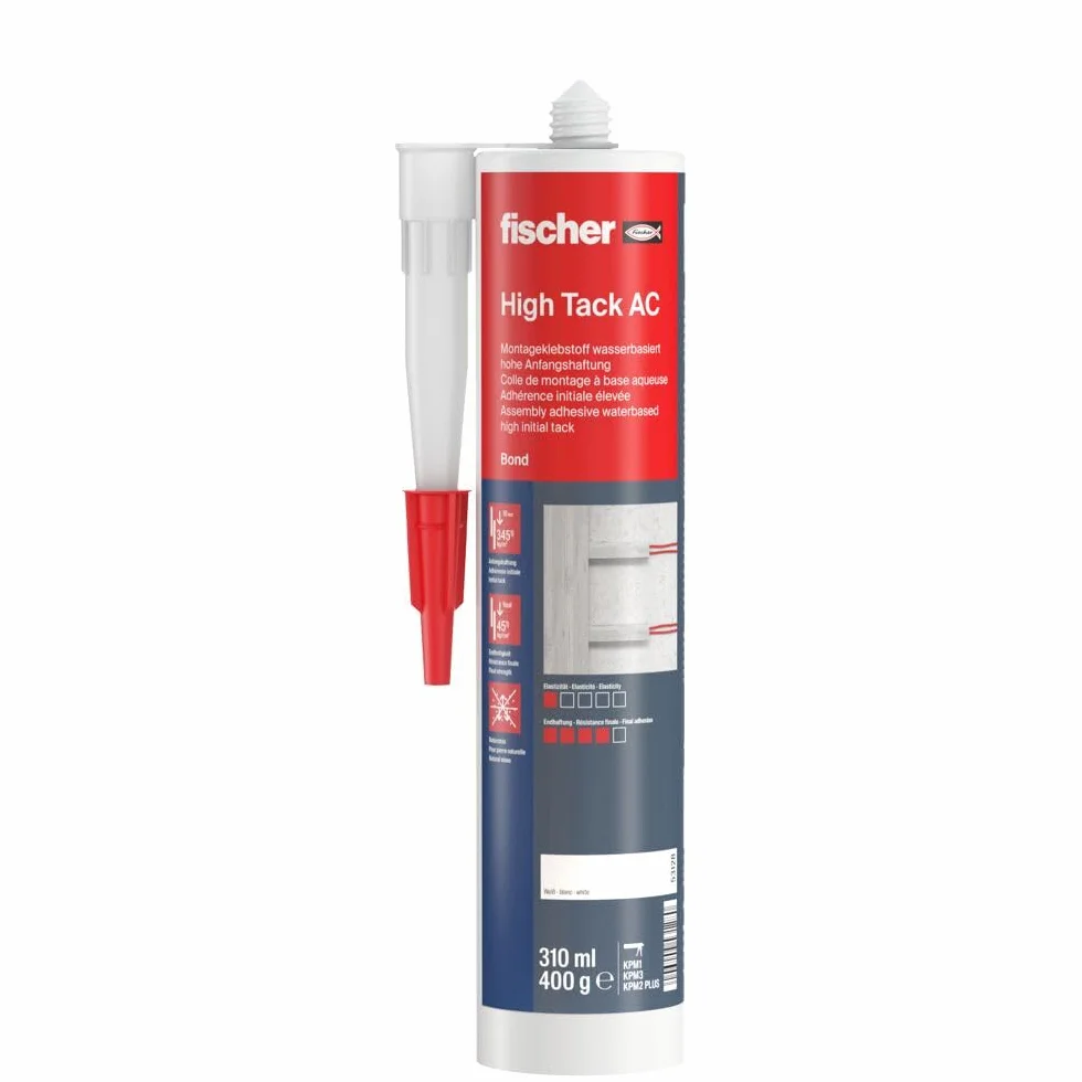 Fischer Mk-310 Klej Montażowy, Biały, 310 ml