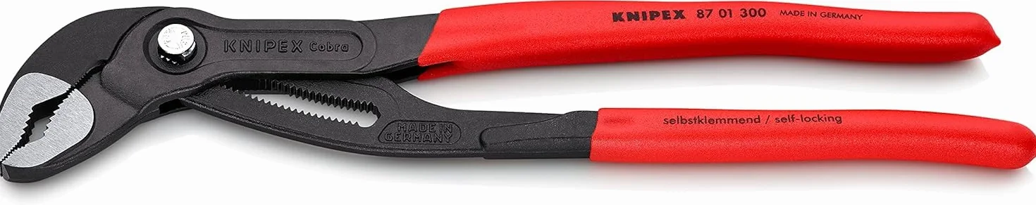 KNIPEX Cobra szczypce nastawne do rur 87 01 300 SB fosforanowana antypoślizgowe
