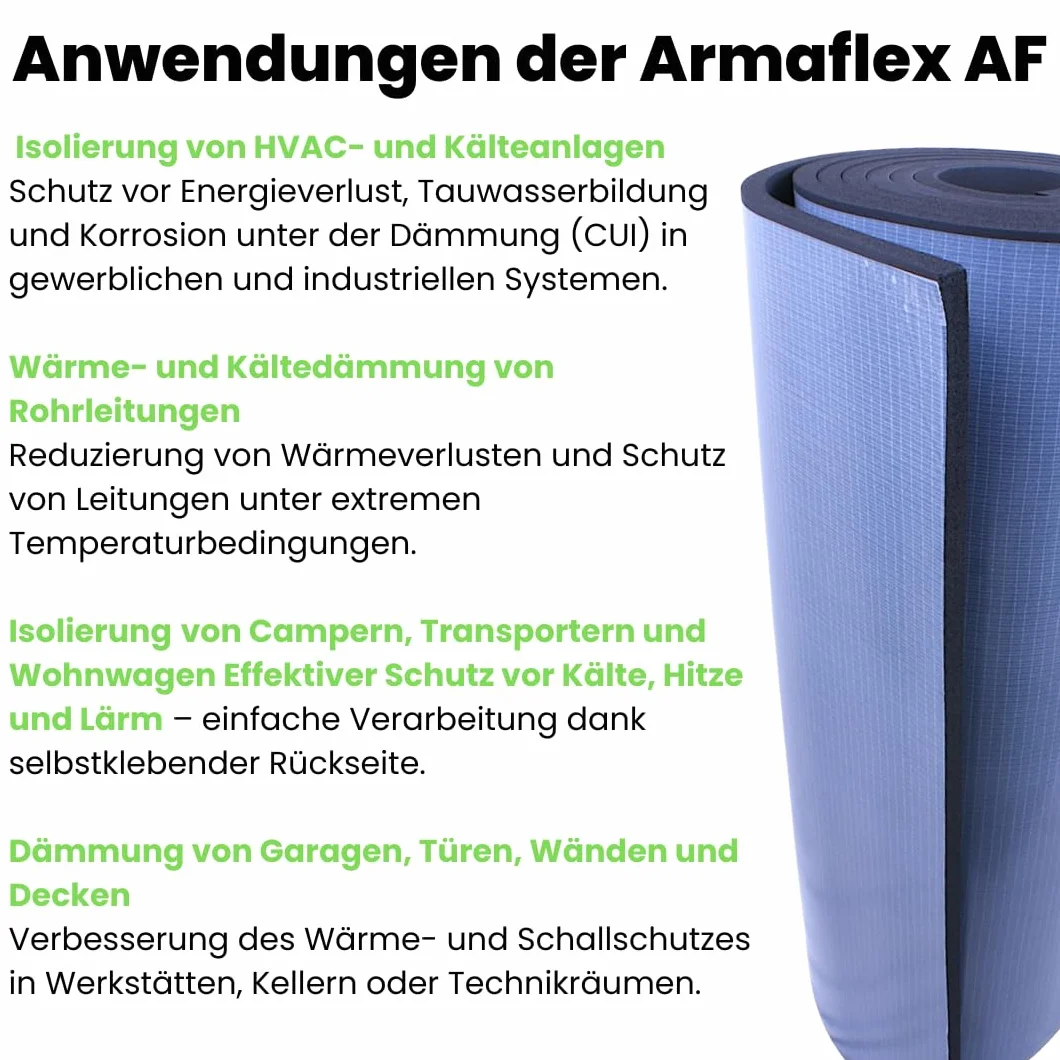 Armaflex AF 6 mm 50 cm x 1 m mata izolacyjna samoprzylepna z kauczuku