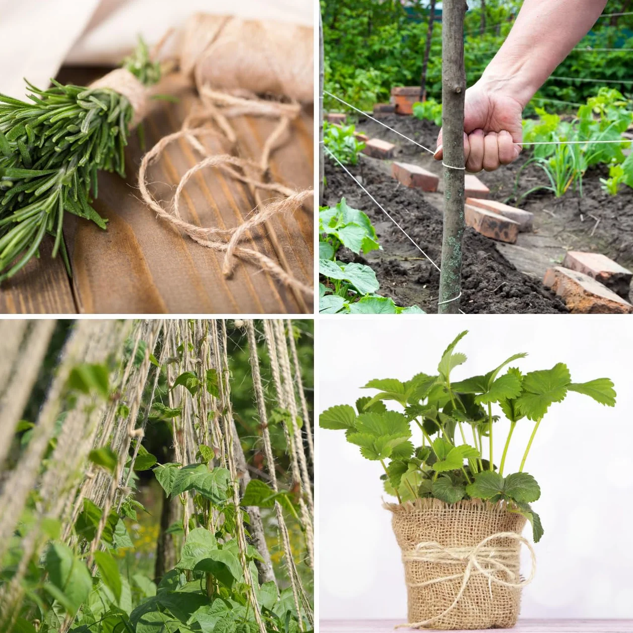 GARDENIX Sznurek jutowy naturalny 300 m 1,5 mm biodegradowalny do pakowania dekoracji