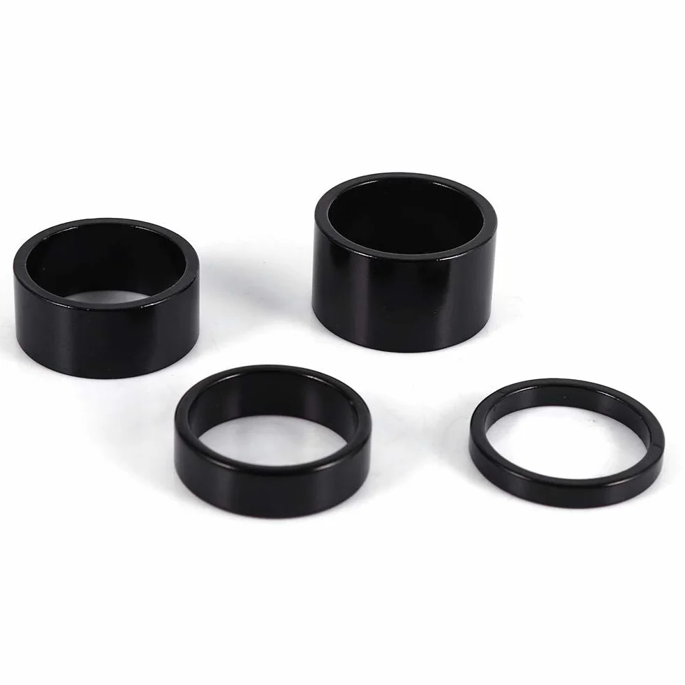 Dioche Słuchawki Spacer 4 Kolory 4 Sztuk/zestaw 5mm / 10mm / 15mm / 20mm Ze Stopu Aluminium Przekładka Rowerów Przednie Łodygi Widelec Pralka