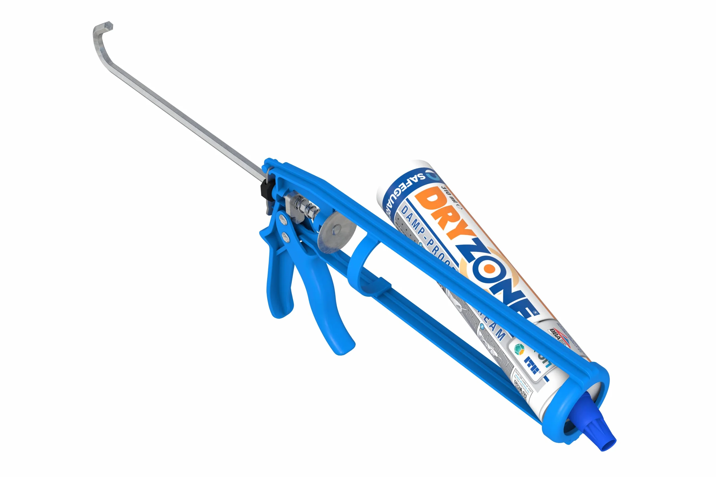 Dryzone Przeciwwilgociowy Krem Iniekcyjny 3x310ml Pistolet do Kitu Wiertło 12mm