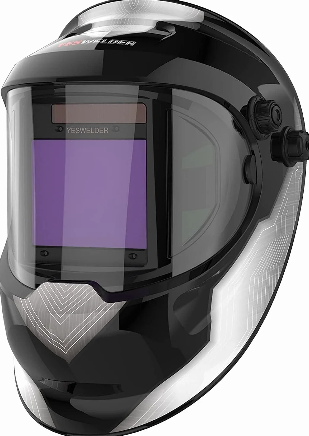 YESWELDER Maska spawalnicza automatycznie przyciemniana Wide Shade 4/5-9/9-13 kask spawalniczy