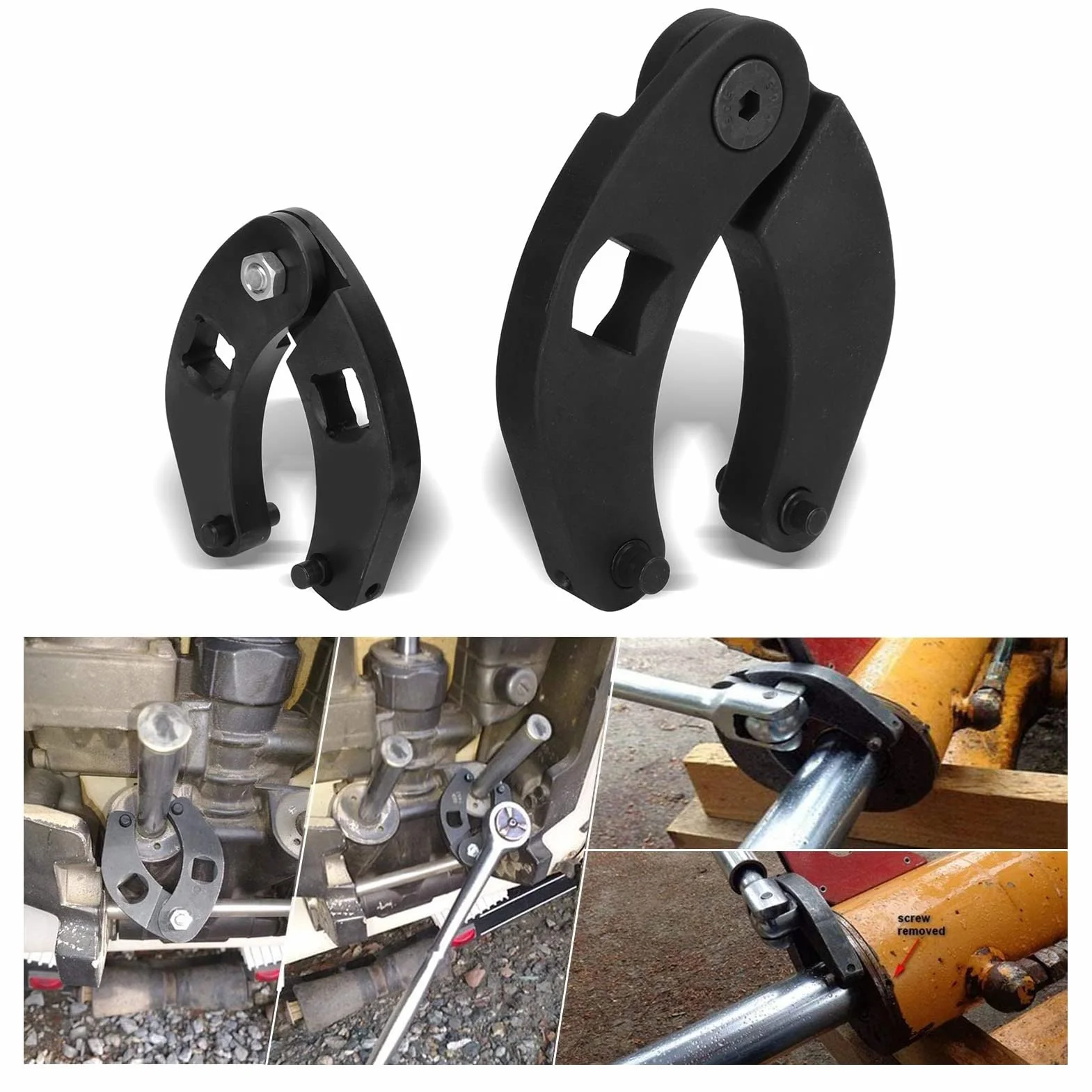 Tbest Klucz do cylindra hydraulicznego regulowany 2 szt. OTC1266 ze stali węglowej