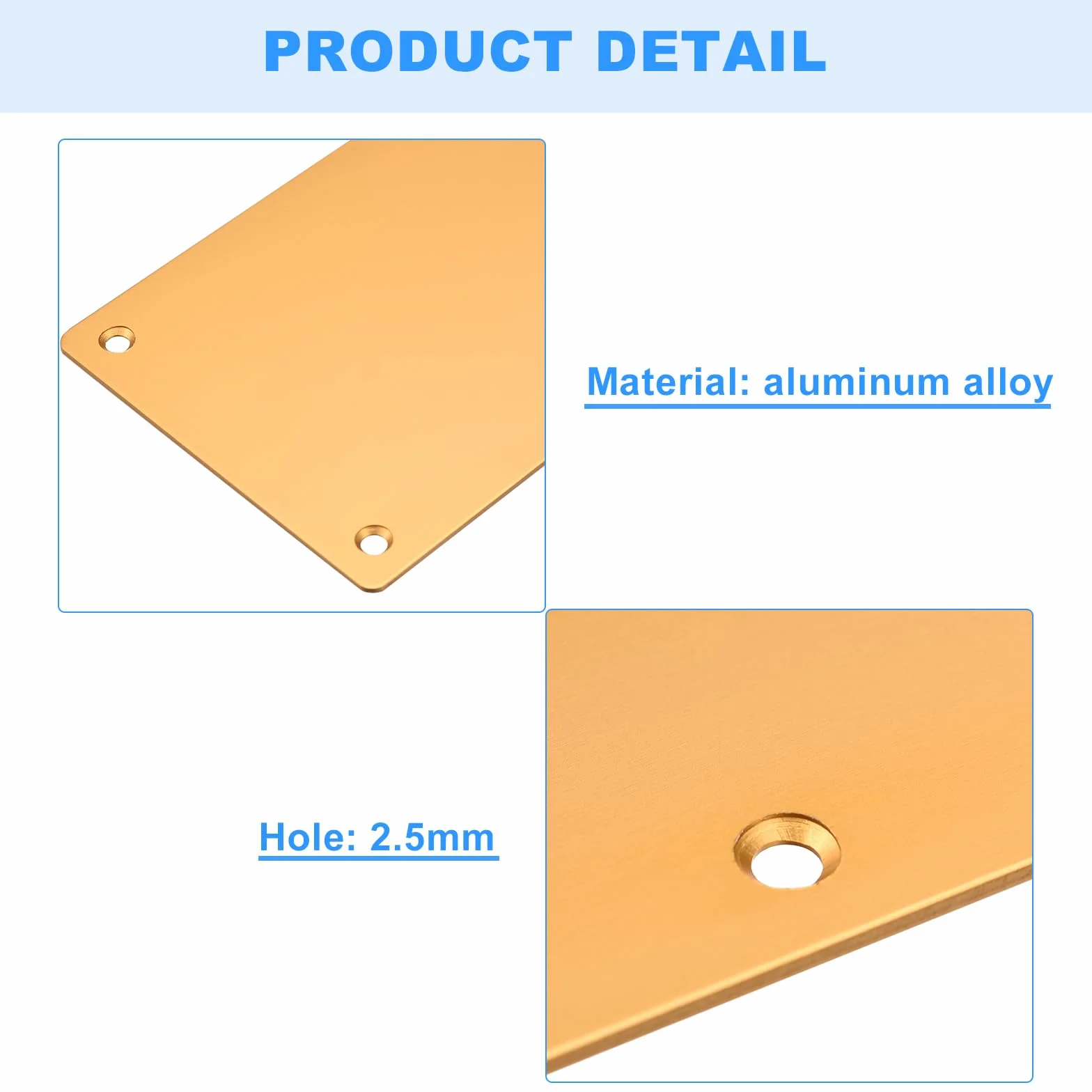 sourcing map 2 płyty ochronne na drzwi, 4 x 40 cm, aluminiowa płyta ochronna do drzwi zewnętrznych lub tylnych, zapobiega wejściu do drzwi, kolor złoty