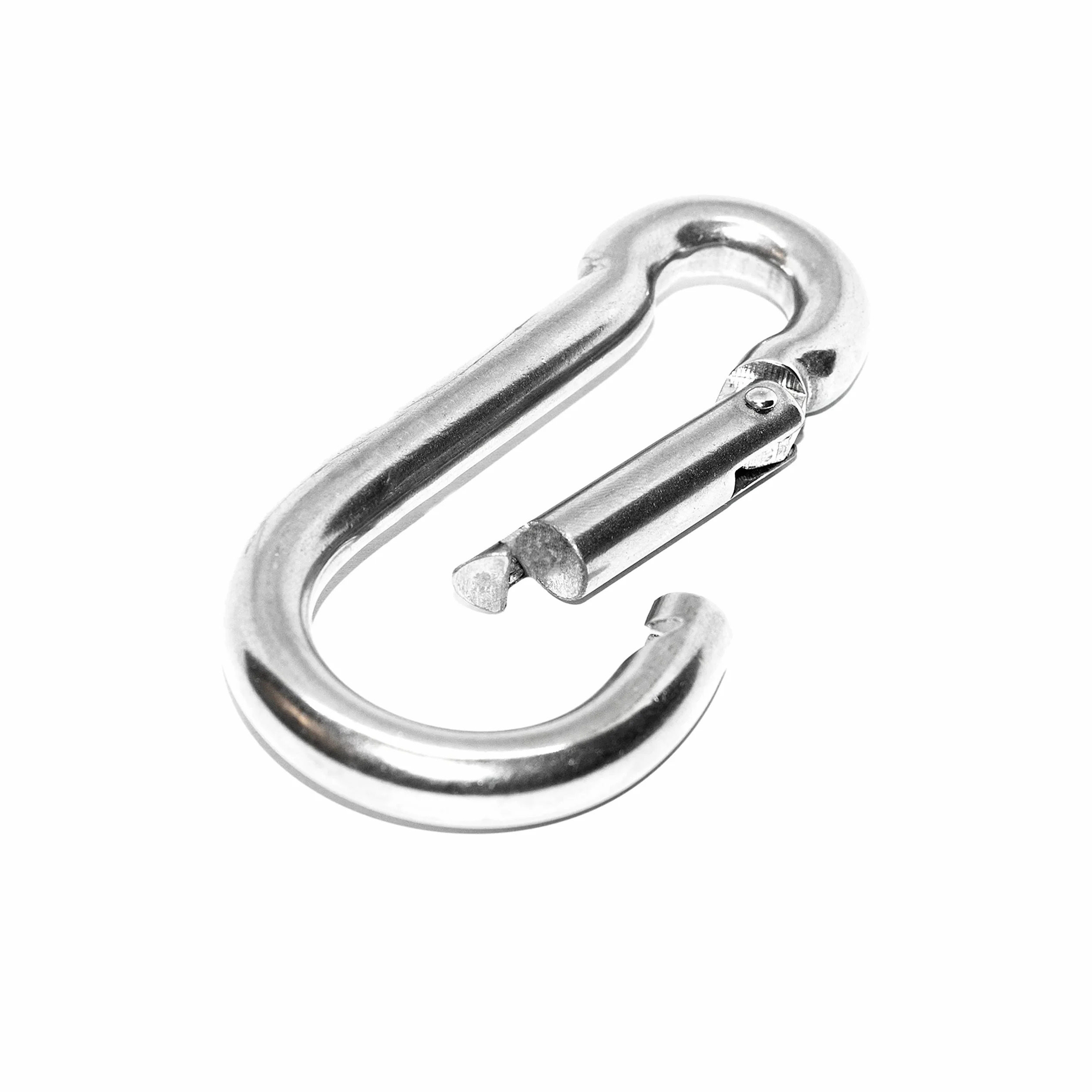 PRIOstahl Karabiner mini dla straży pożarnej, karabińczyk 4mm x 40mm, mały hak z nierzadzającej stali - do żagla słonecznego, smyczy psa, hamaków, kluczy, mocowania szybkiego, 1 x sztuka
