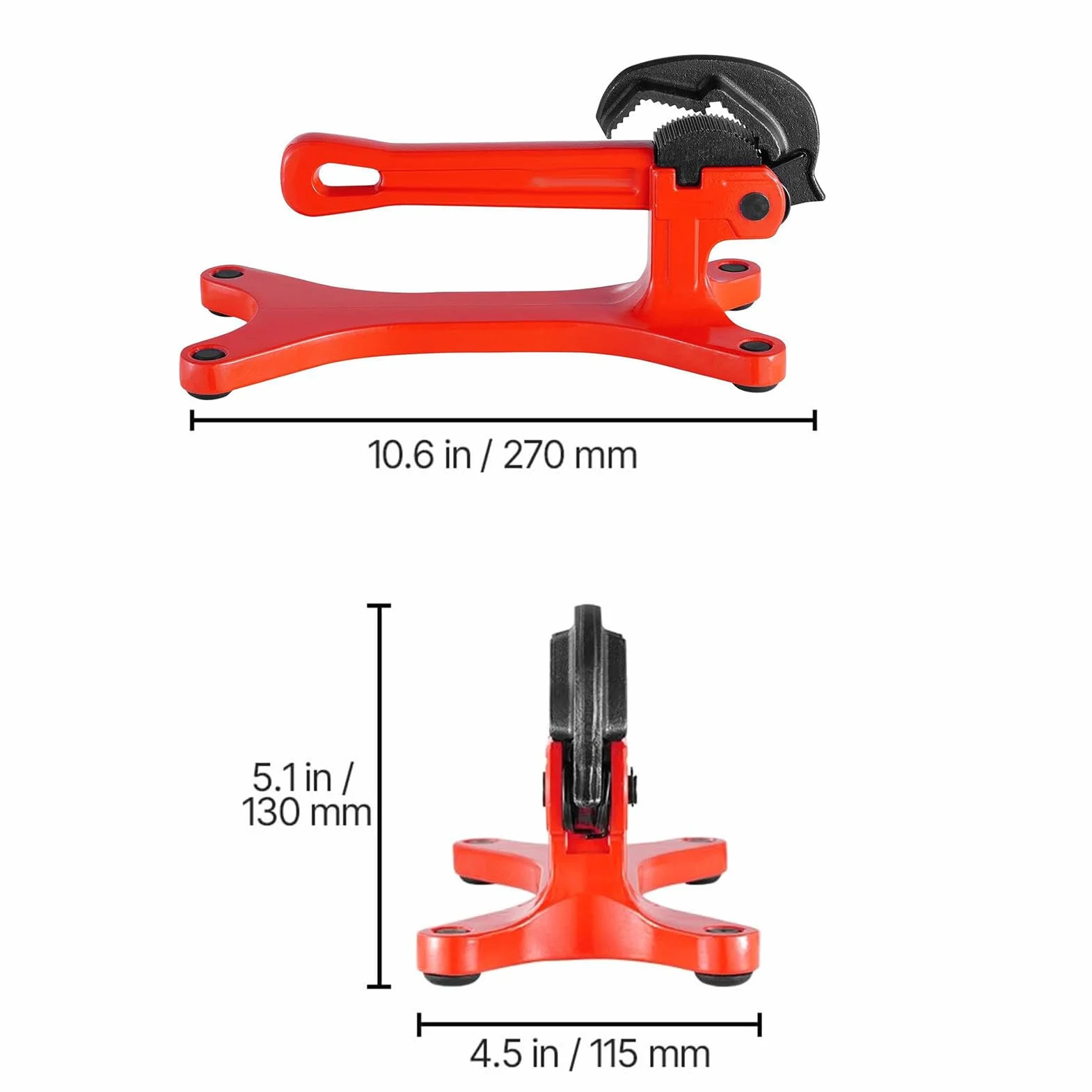 Naroote Obejma do Rur, Imadło Hydrauliczne Aluminiowe, Zakres Mocowania 1/8-1/2 Cala