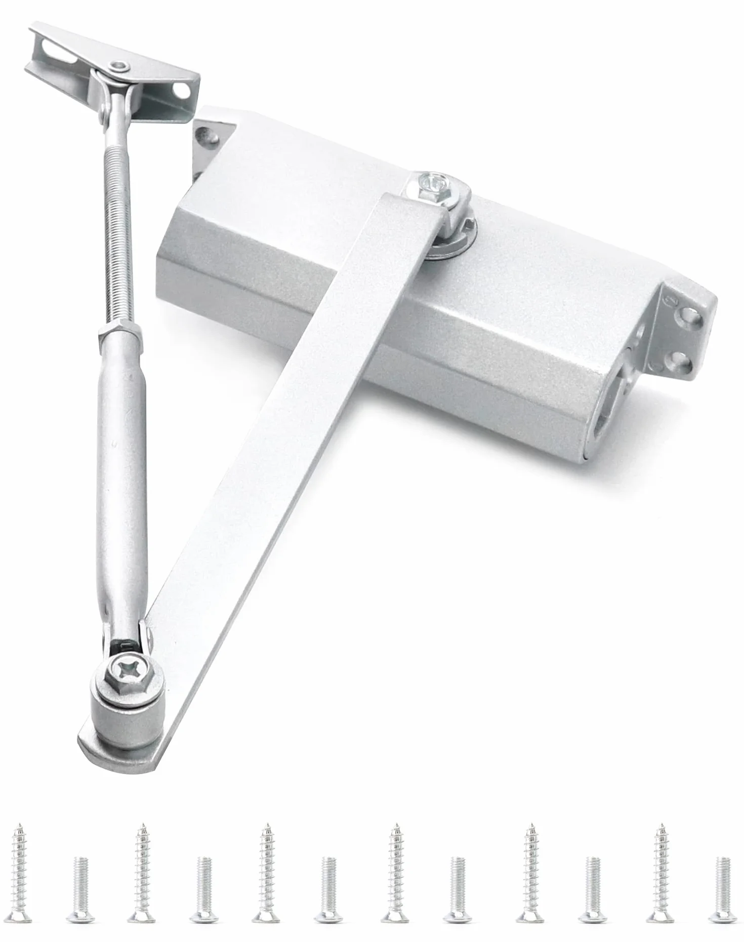 QWORK® Automatyczny samozamykacz hydrauliczny z blokadą 45-55 kg