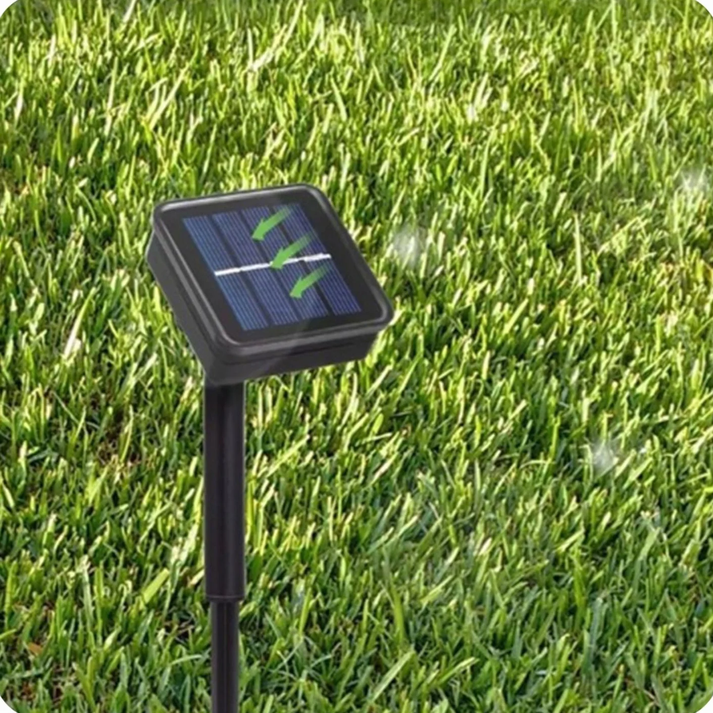 KRUMAD Girlanda Solarna LED 50 Lampek 7m Wodoodporna IP65 Ciepłe Światło 4 Tryby