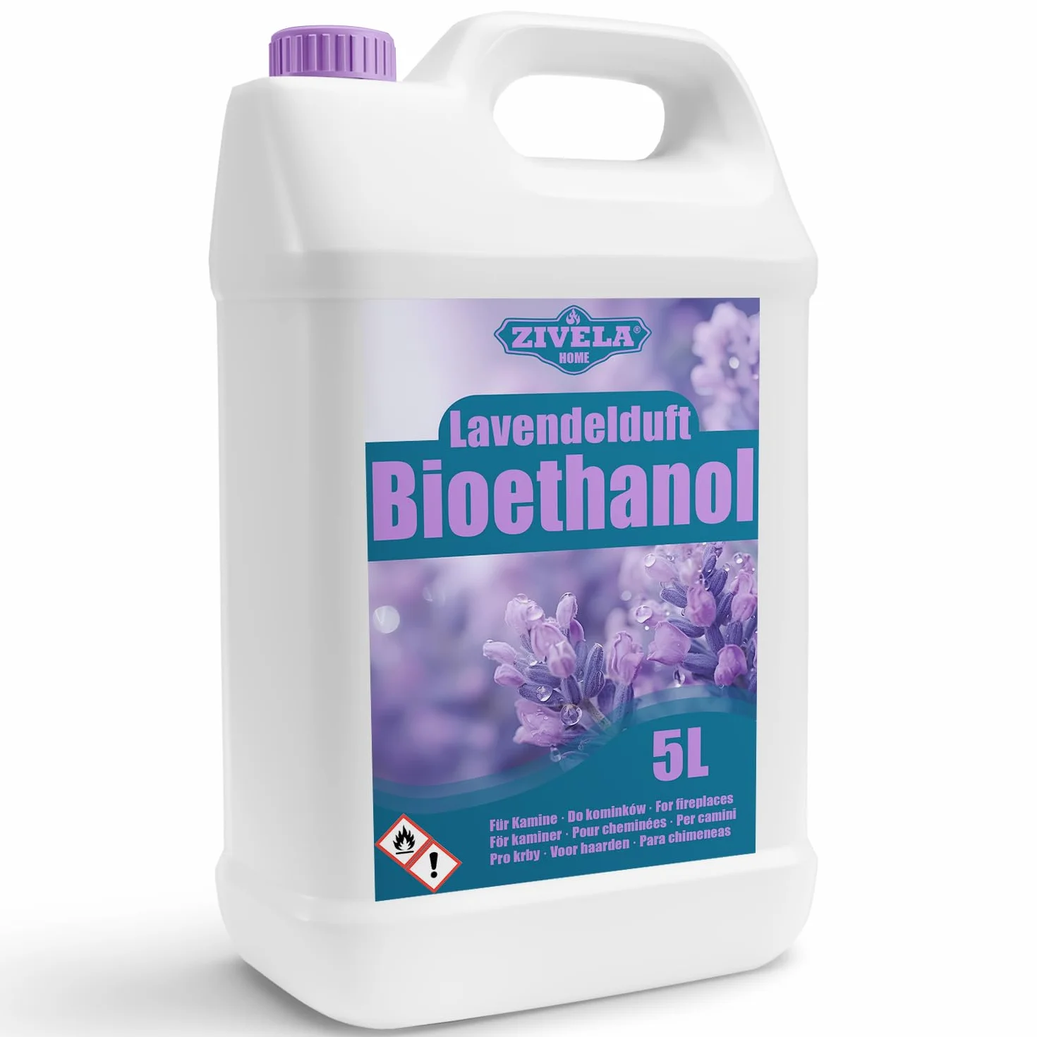 Bioetanol 96,6% 5 l zapach lawendy do kominka