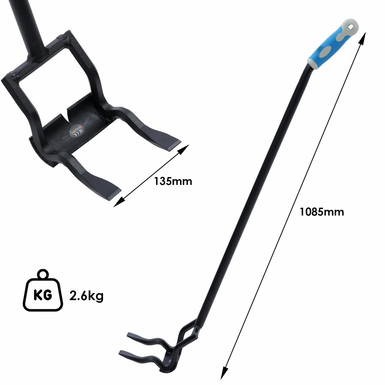 KATSU Paleta Buster 100 cm, łamacz palet, narzędzie do usuwania gwoździ