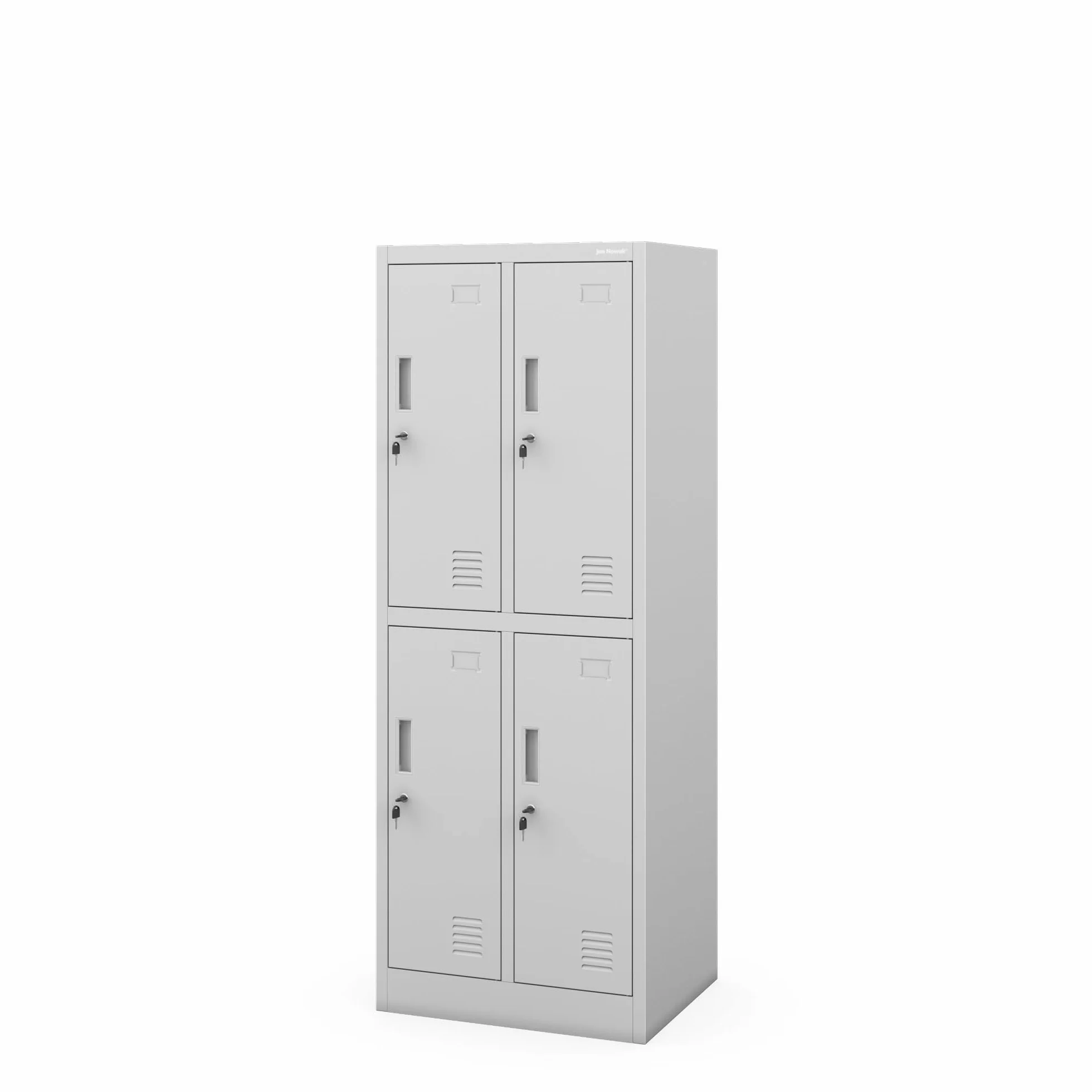 Metalowa szafka BHP ubraniowa z drążkami i otworami wentylacyjnymi zamykana na klucz 150x56x45 cm