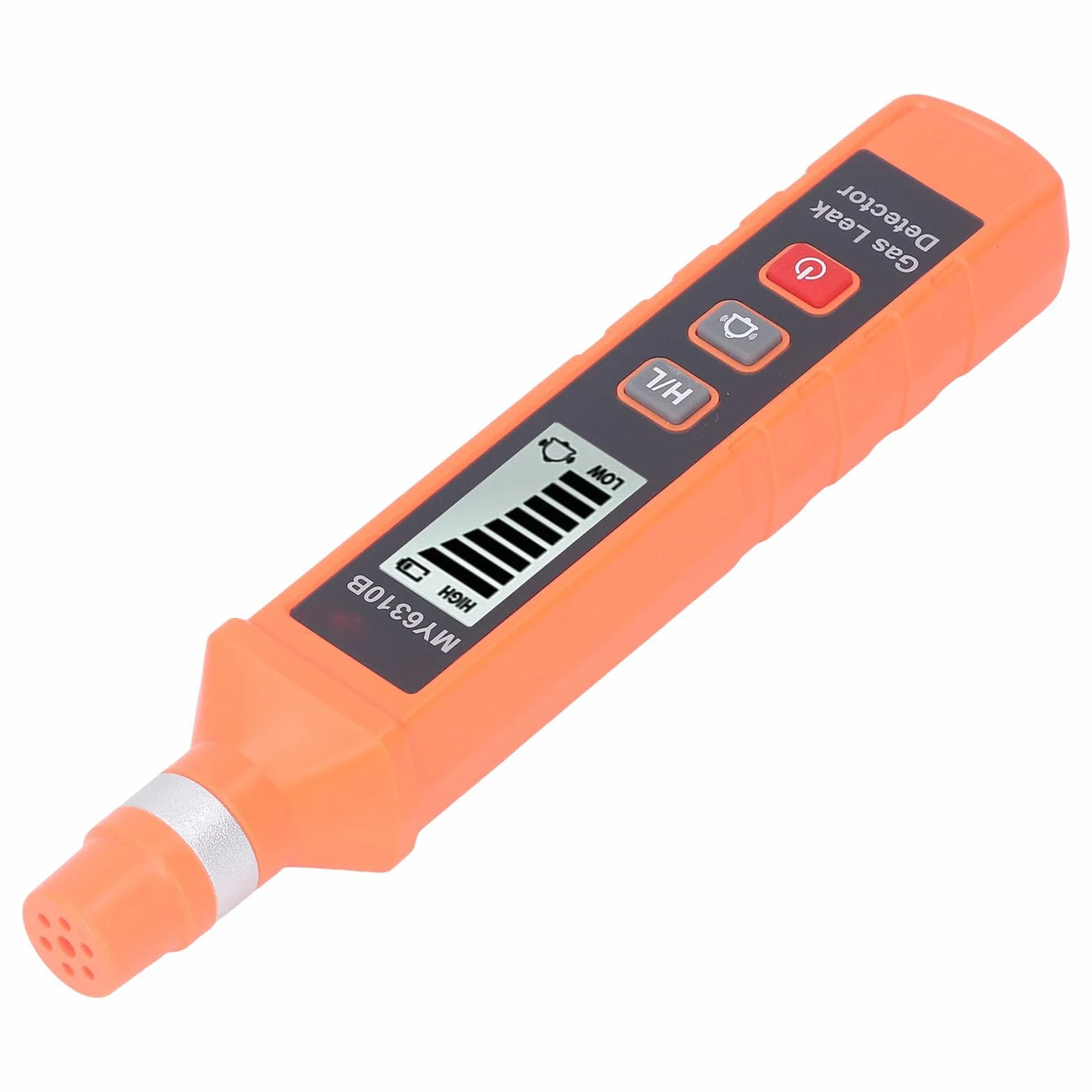 Detektor Gazu Ziemnego Alarm Gazów Palnych Wykrywacz Wycieku z Wyświetlaczem LCD Alarm Dźwiękowy Wizualny Wibracyjny do Domu