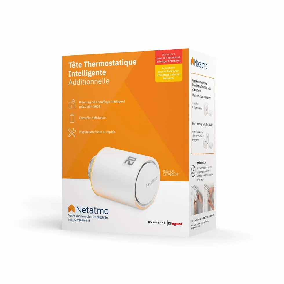 Netatmo Podłączona Inteligentna Głowica Termostatyczna NAV-EN Akcesoria do Termostatu