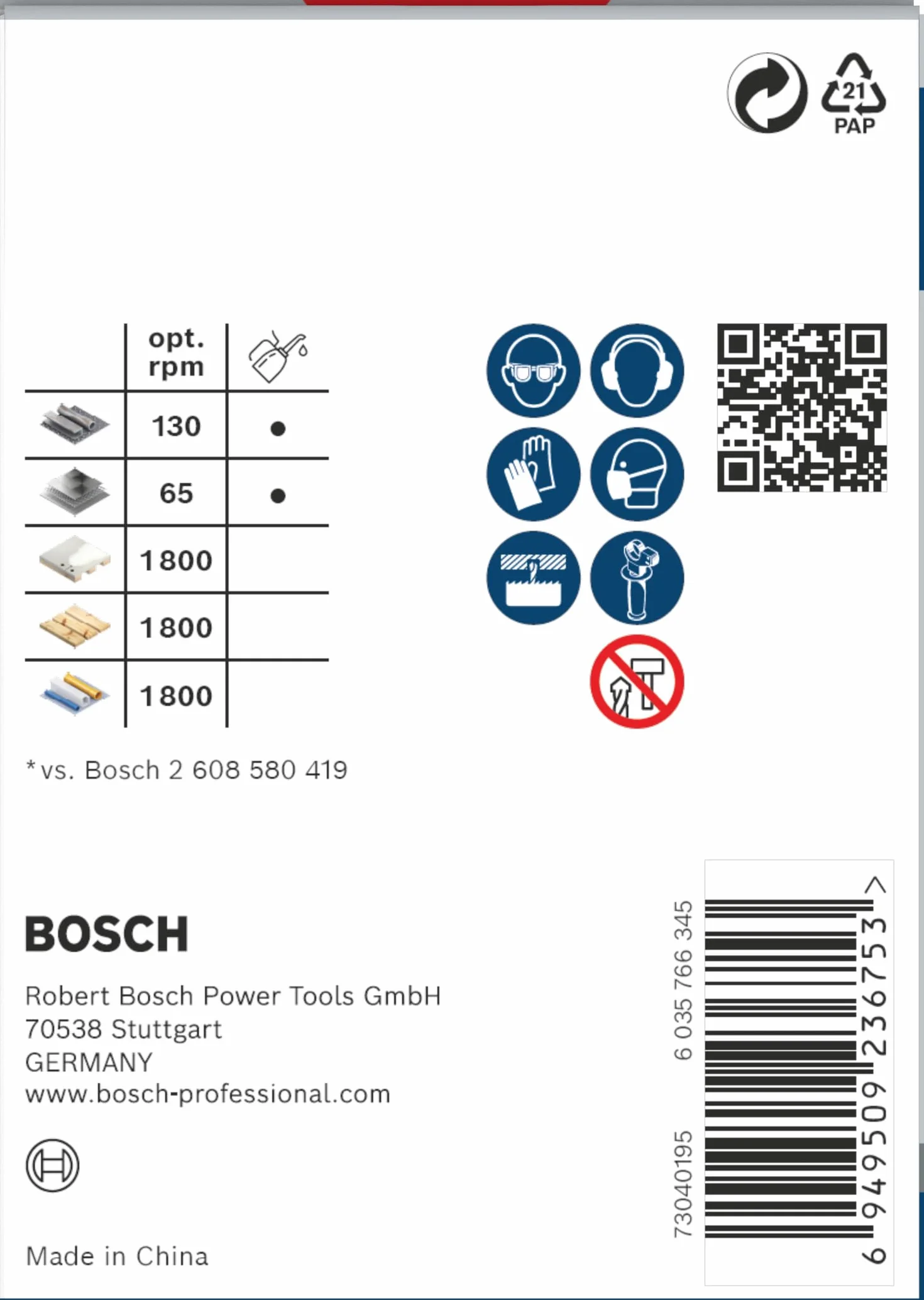 Bosch Piła otwornica PRO Multi Material Ø 68 mm Akcesoria Wiertarki Wkrętarki