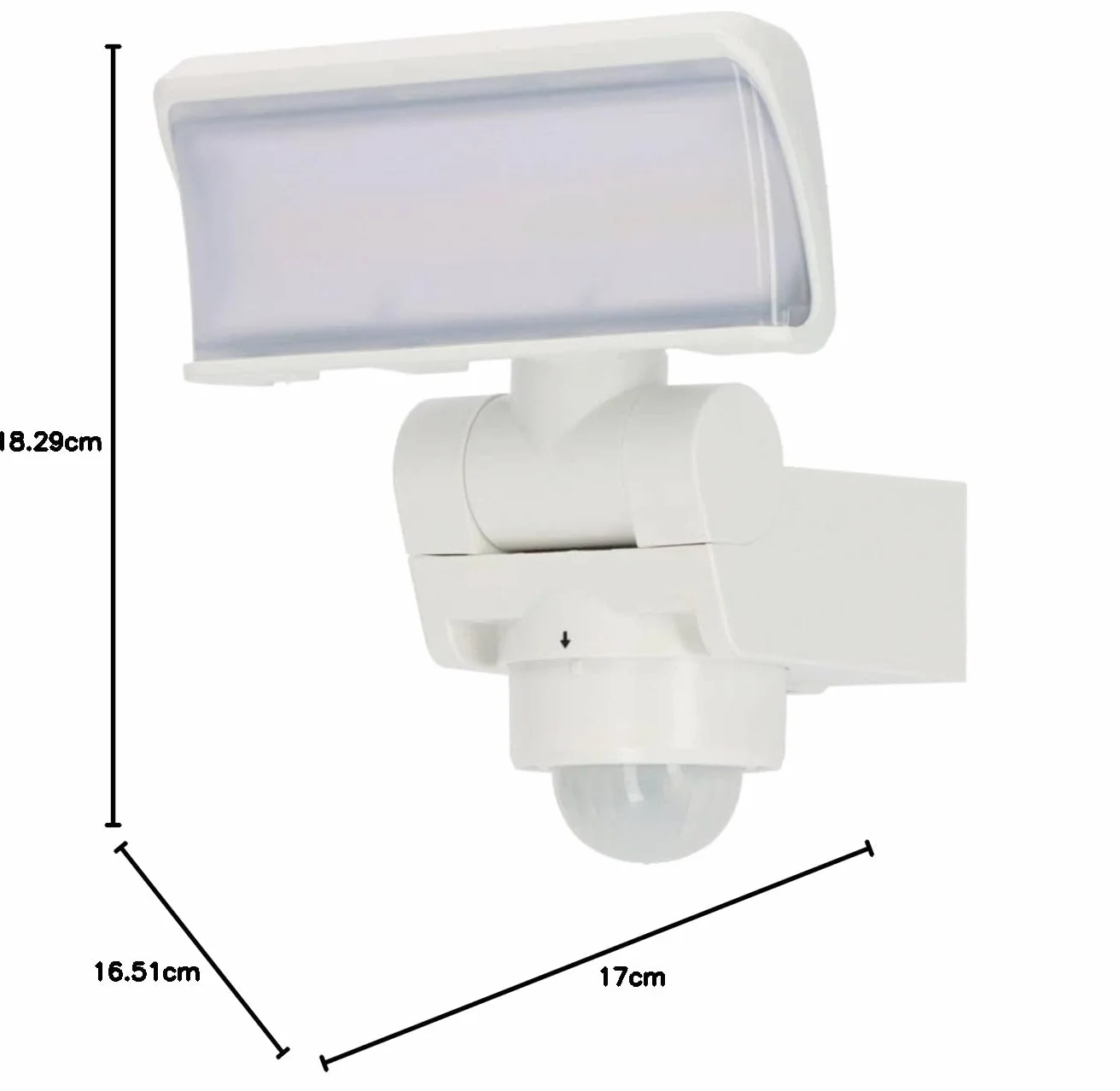 Reflektor LED WS 2050 WP z czujnikiem ruchu, 1680lm, IP44, biały