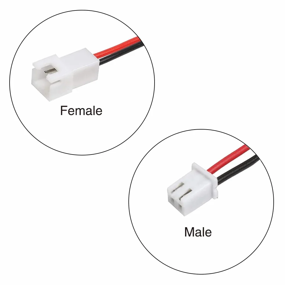 YIXISI 25 Par JST XH 2.54mm 2-pinowe Złącze Wtykowe Micro 10cm 22AWG Przewód Silikonowy
