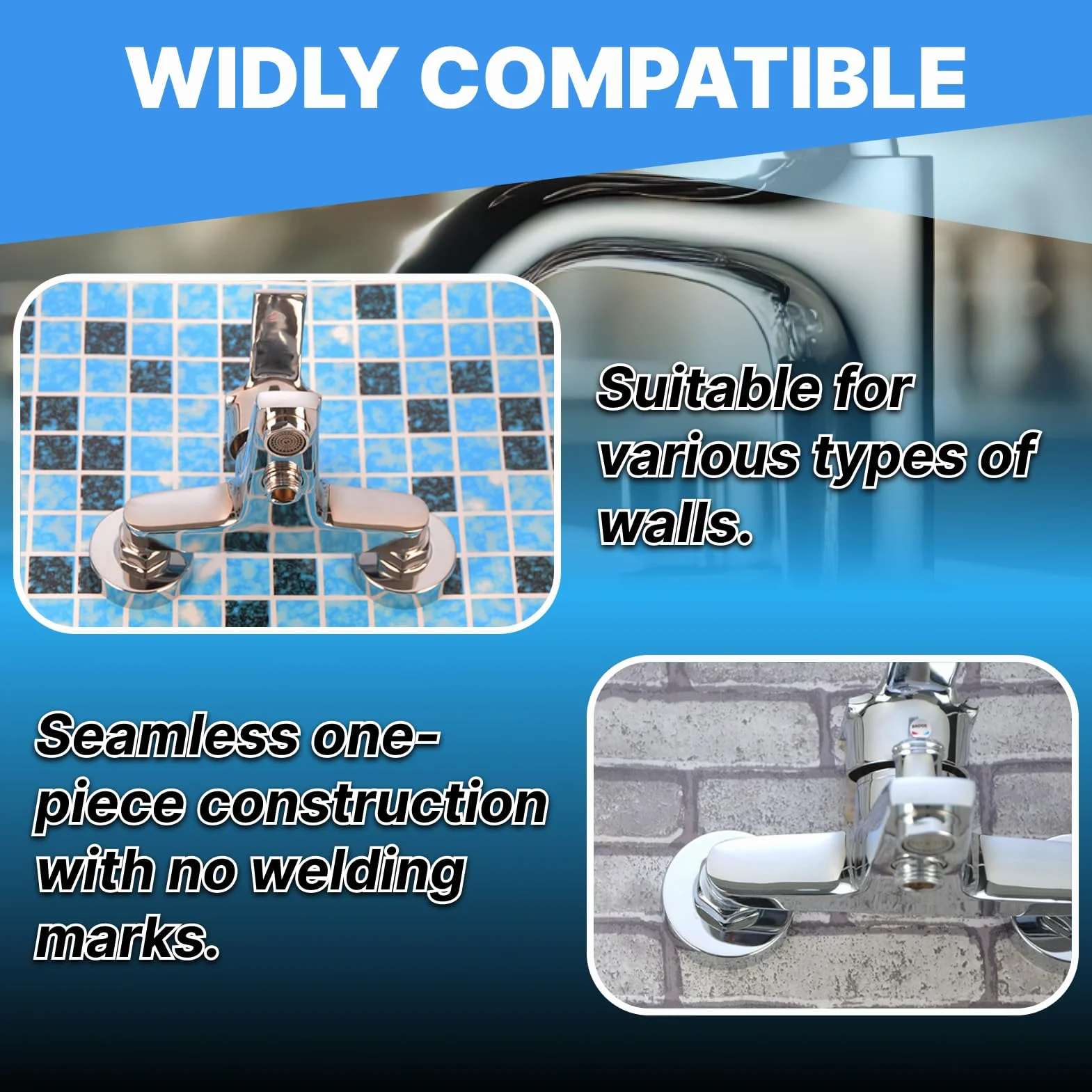 Kran rozety ze stali nierdzewnej 3/4 czarny Ø 66 mm x 30 mm 4 sztuki