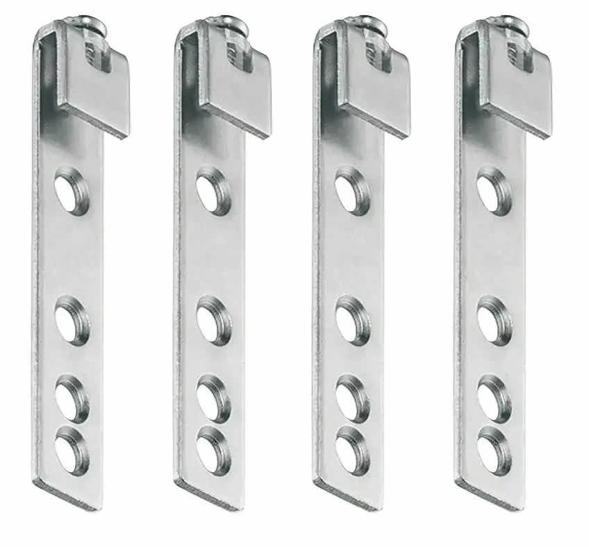 4 x metalowe wieszaki do szafek 14 x 70 mm szyna stalowa ocynkowana uchwyt do szafy
