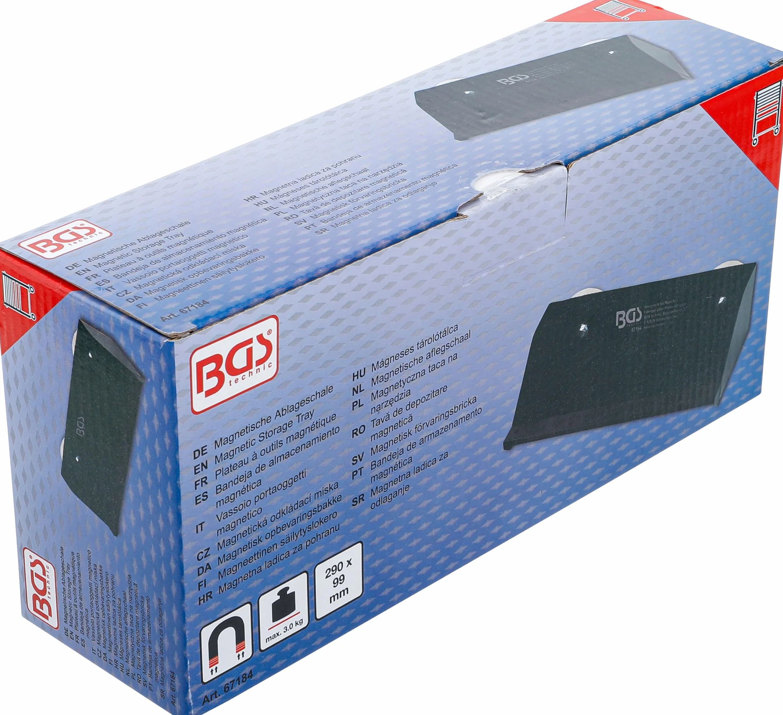 BGS 67184 Magnetyczna taca na narzędzia z uchwytem na wkrętak