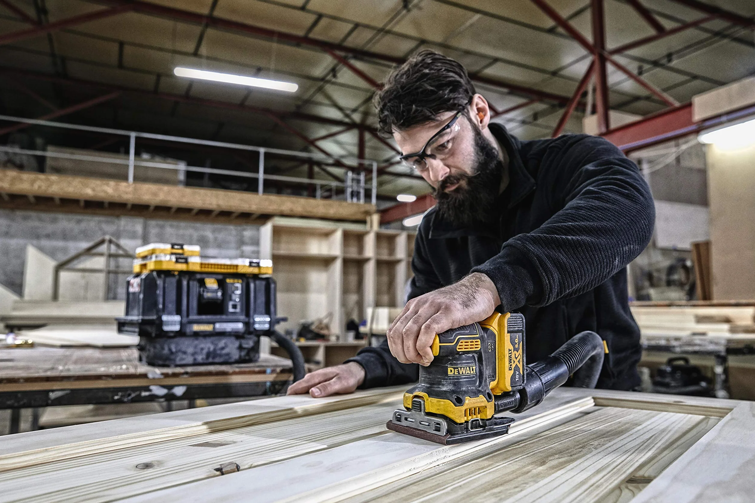 DEWALT Lijarka orbitalna bezszczotkowa XR 18V 1/4