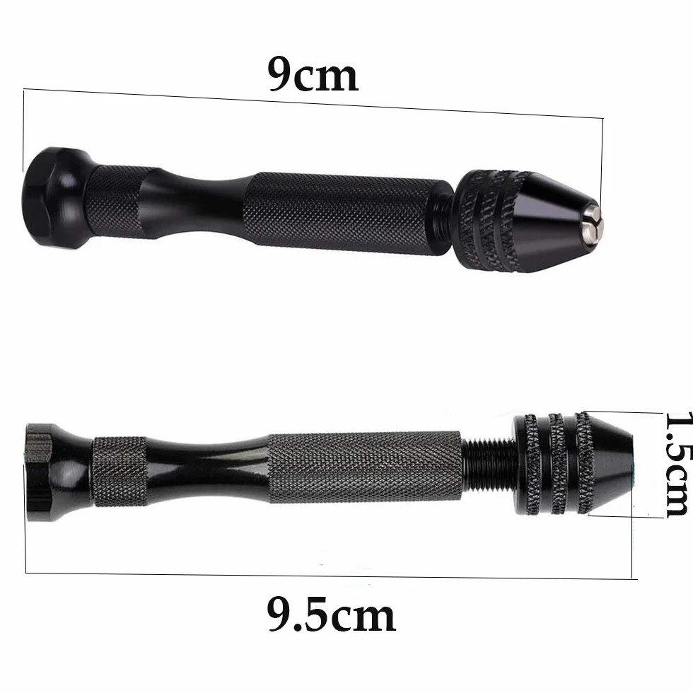 Mini wiertarka ręczna Pin Vise z 14 wiertłami 0,5-3,0 mm do precyzyjnego wiercenia