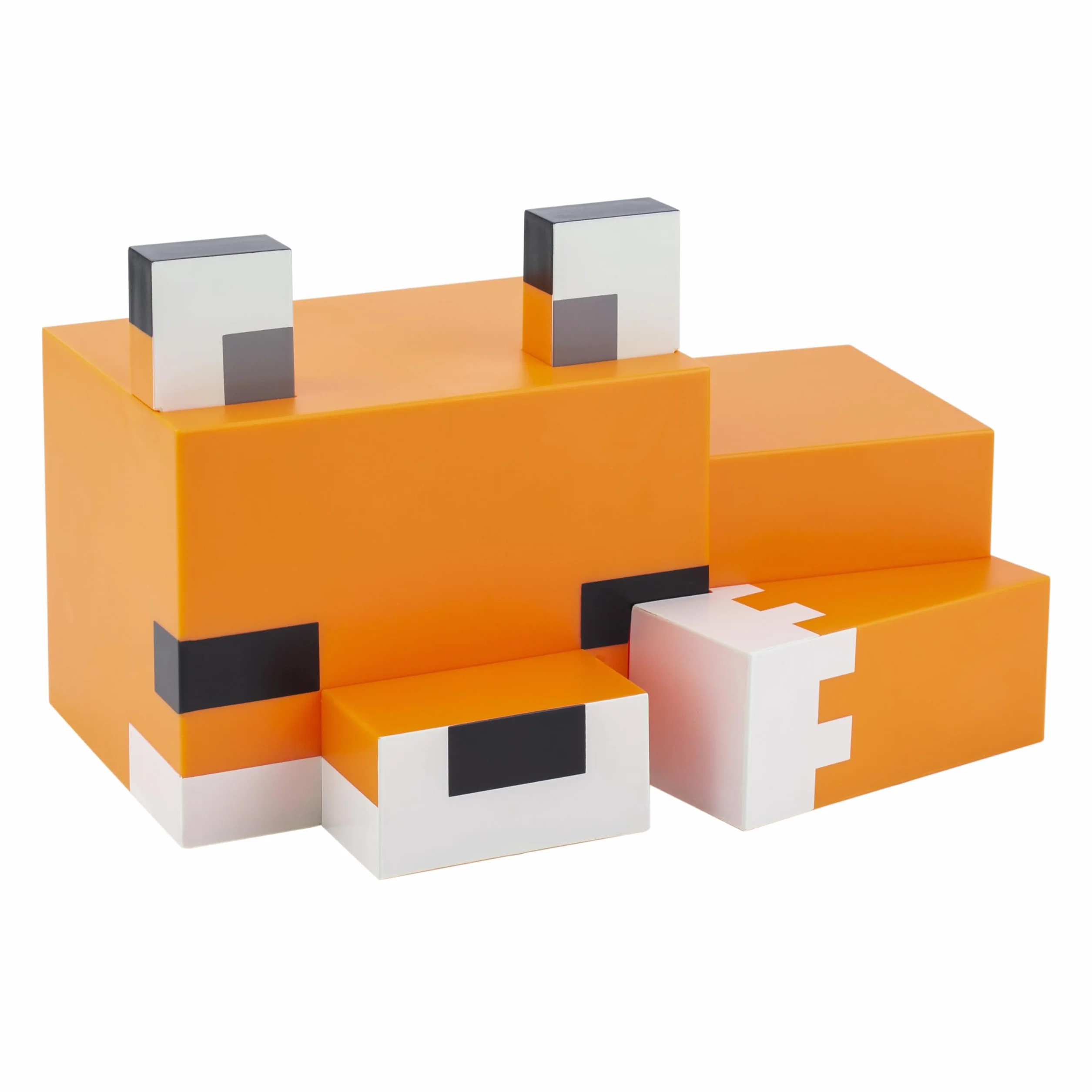 Minecraft Fox lampka nocna - oficjalna urocza lampa, prezenty dla chłopców i dziewcząt, akcesoria i dekoracje do pokoju dziecięcego, pomarańczowa