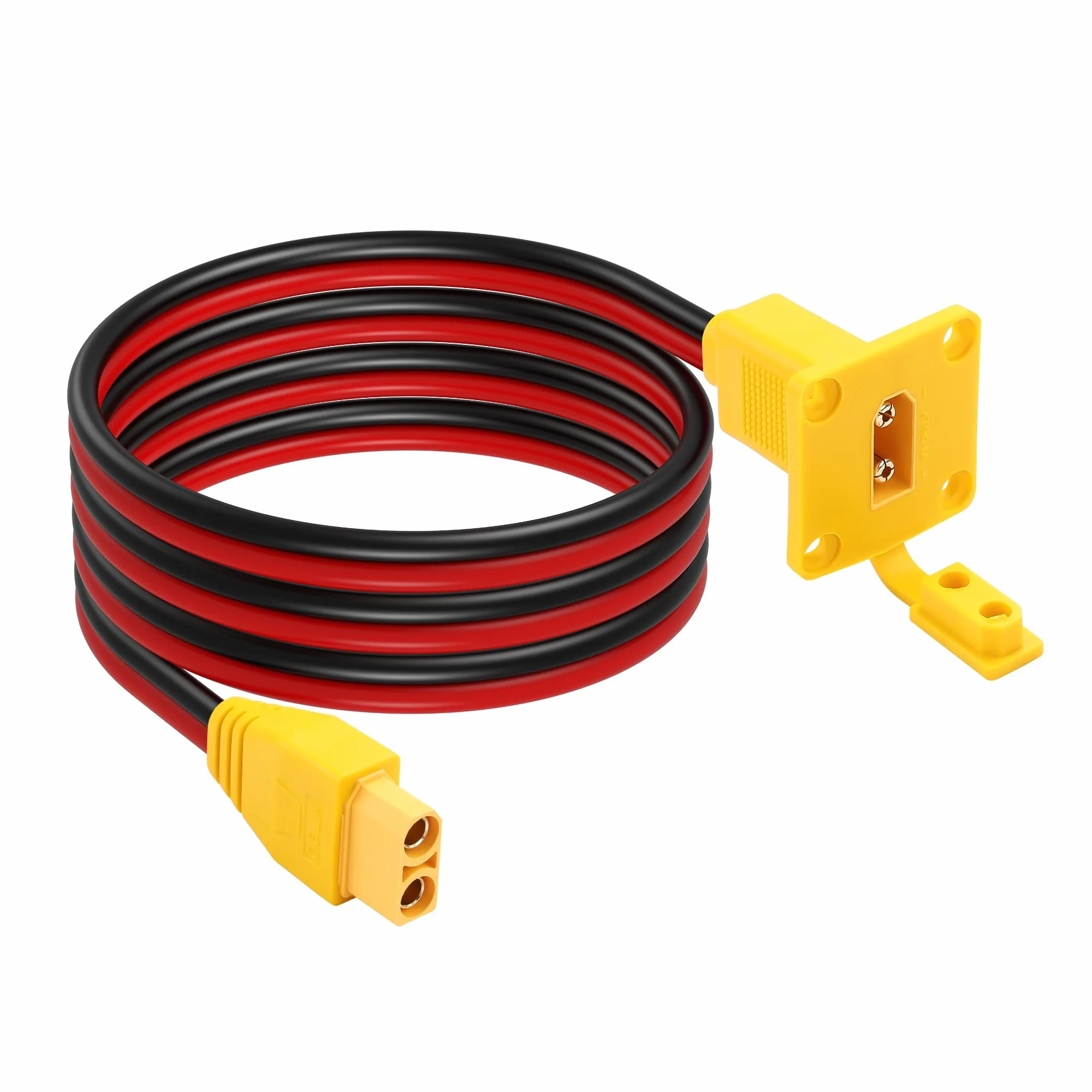 GINTOOYUN XT90 Kabel zasilający 10AWG męski na żeński panel instalacyjny 1 m