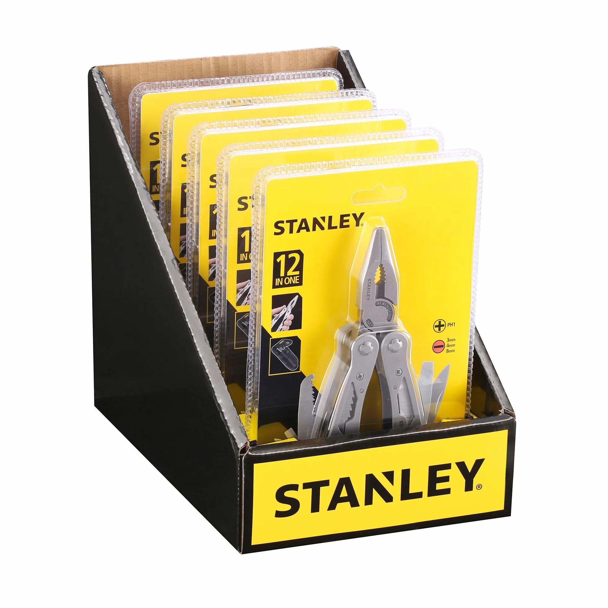 Stanley 0-84-519 Narzędzie Wielofunkcyjne, Srebrny, 12 funkcji