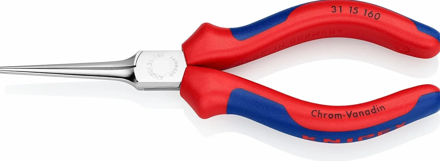 KNIPEX Szczypce chwytające wydłużone chromowane z osłonkami wielokomponentowymi 160 mm 31 15 160