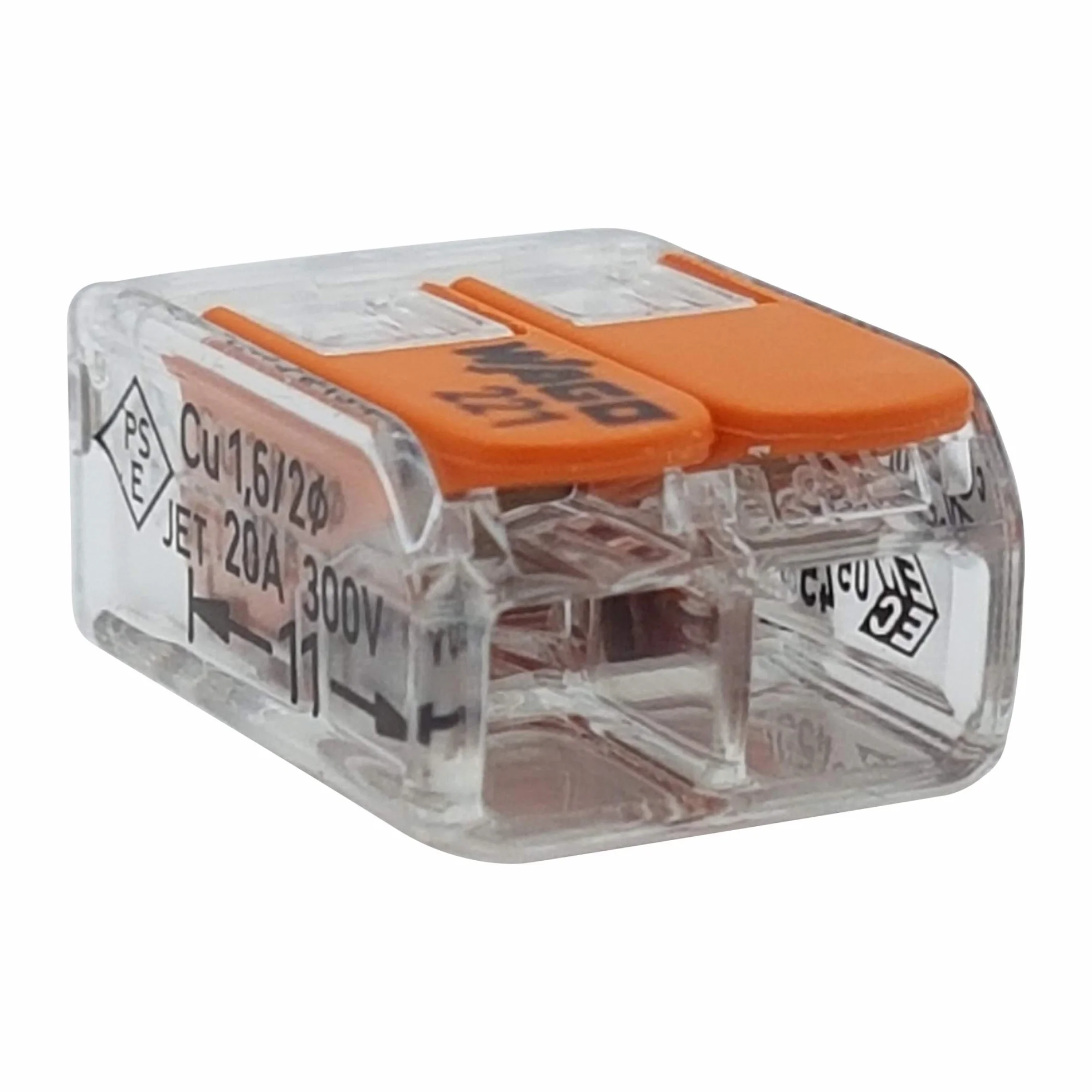 Wago 221-412 Zestaw 50 zacisków przyłączeniowych 2-żyłowych 0,2-4 mm²
