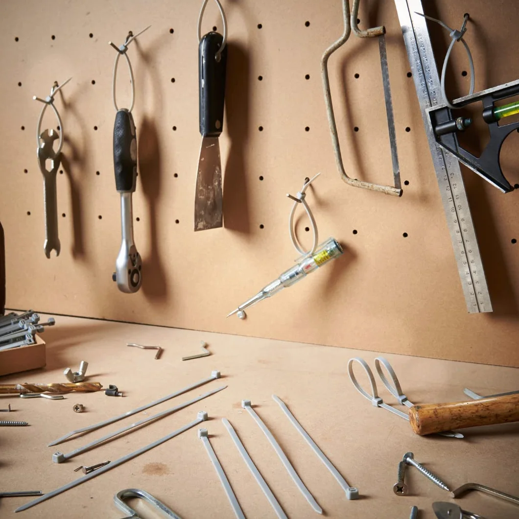 Haus Projekt Szare małe opaski kablowe 200 x 2,5 mm, 100 szt. przemysłowych wielofunkcyjnych małych opasek na zamek błyskawiczny, do użytku wewnątrz i na zewnątrz, zarządzanie kablami, przewody,