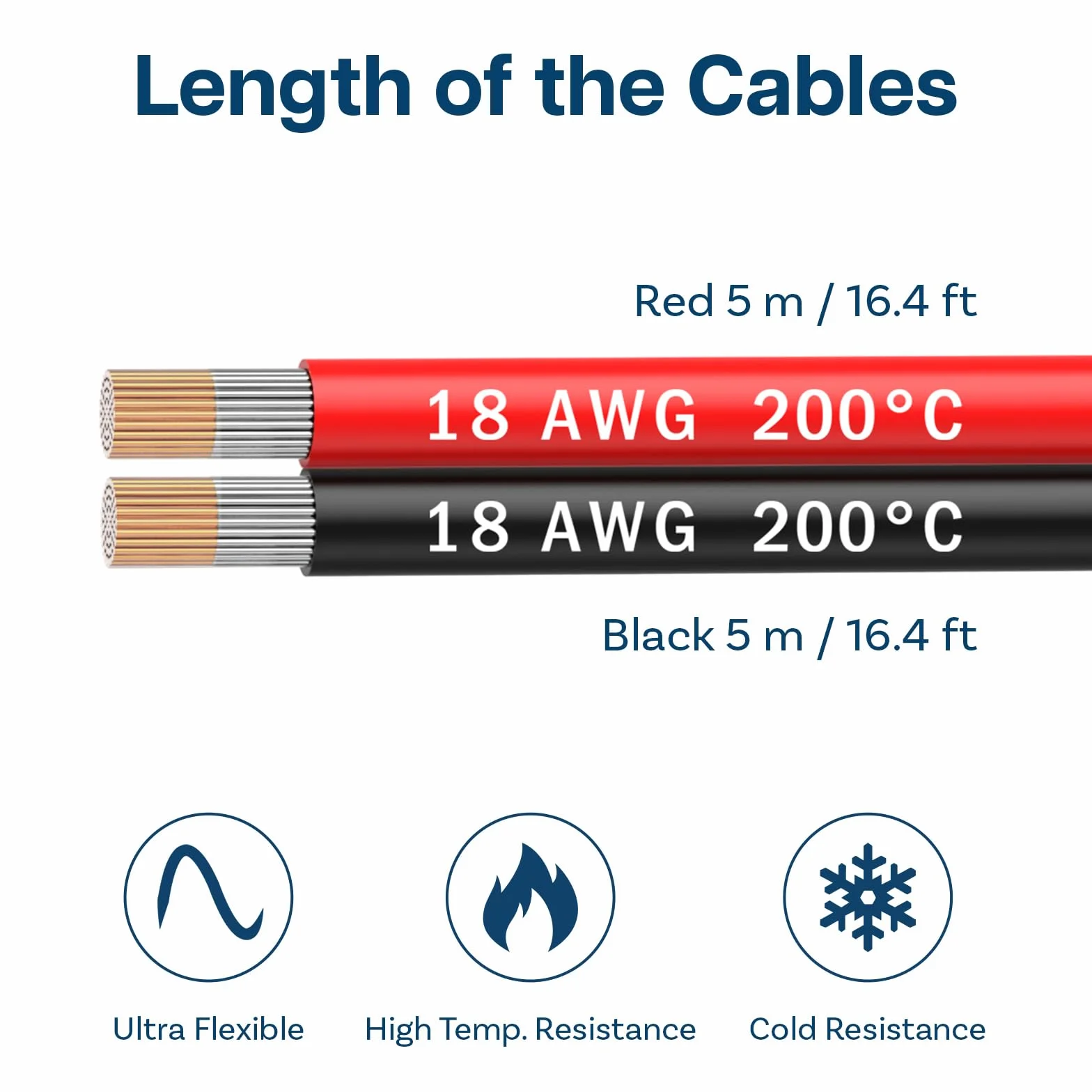 MMOBIEL 18 AWG Przewód Równoległy Miedziany 5m 2 Żyłowy do Samochodu LED Audio Głośników Lamp
