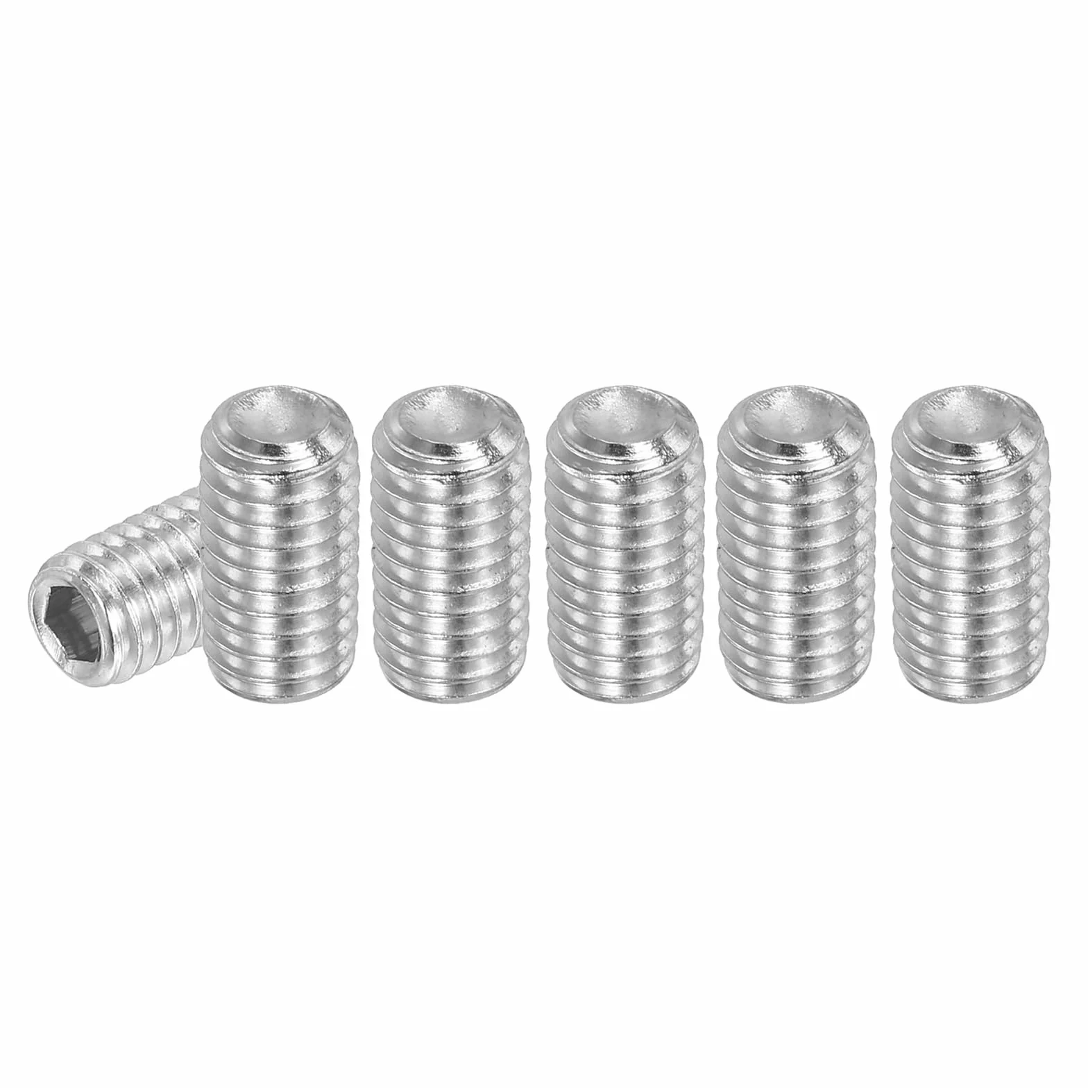 PATIKIL 30 sztuk śrub oczkowych M6 x 10 mm, 304 stal nierdzewna, zestaw śrub sześciokątnych