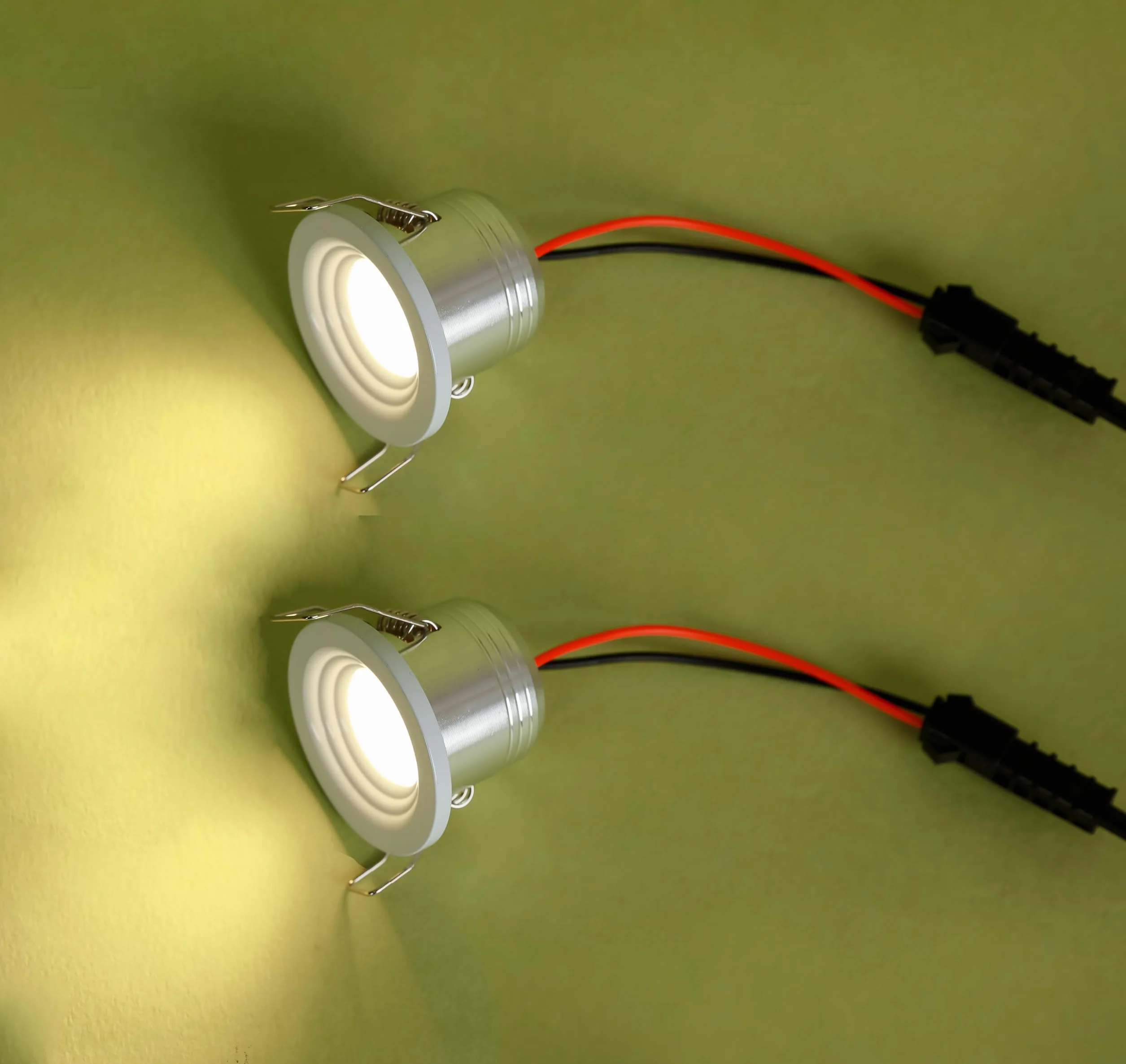 Zestaw 6 mini reflektorów do zabudowy LED 3W aluminiowa obudowa z transformatorem