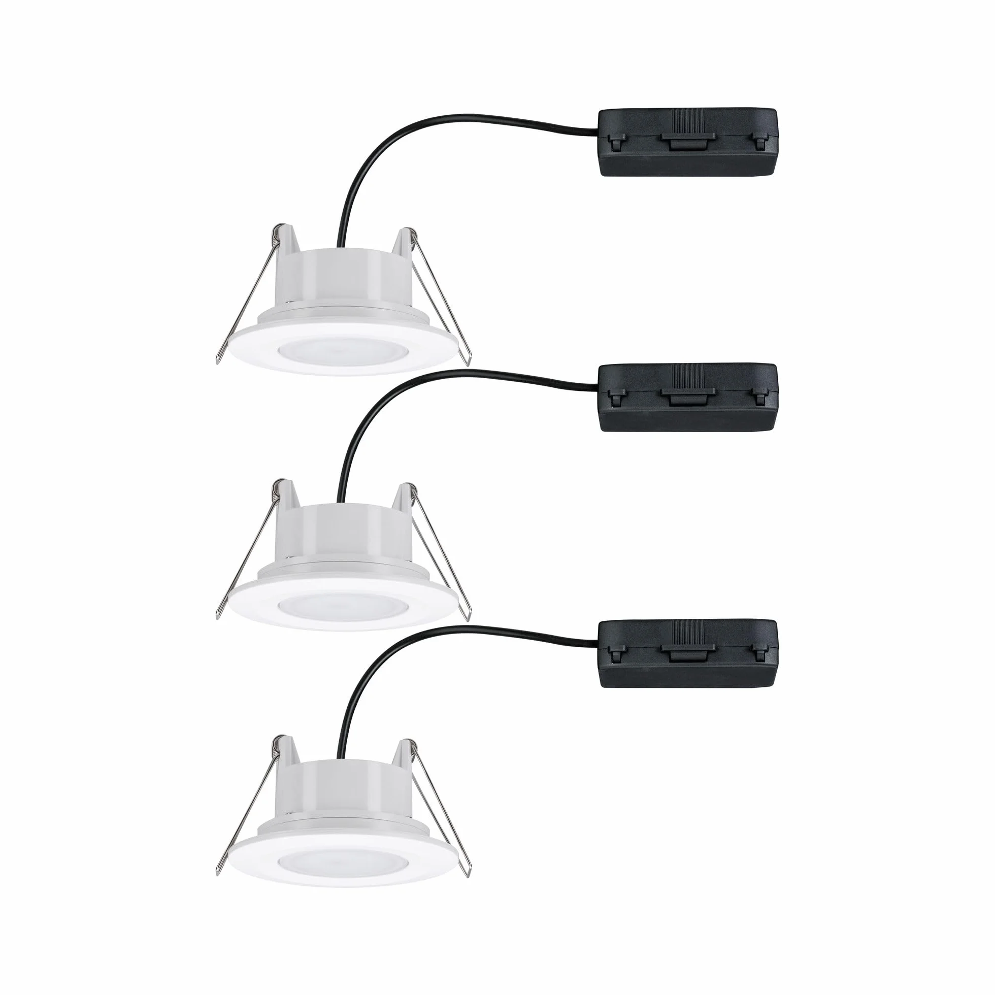 Paulmann 99931 LED oprawa do zabudowy Calla, okrągła, 3x6,5W, IP65, możliwość ściemniania, biały matowy, 4000K