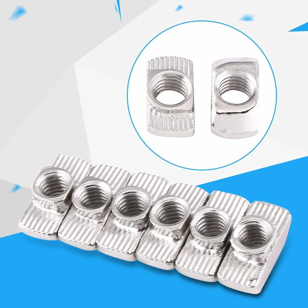 Nakrętki Winc powlekane stalą węglową Śruby z łbem młotkiem do profilu aluminiowego EU40-M8*19,5 x 10