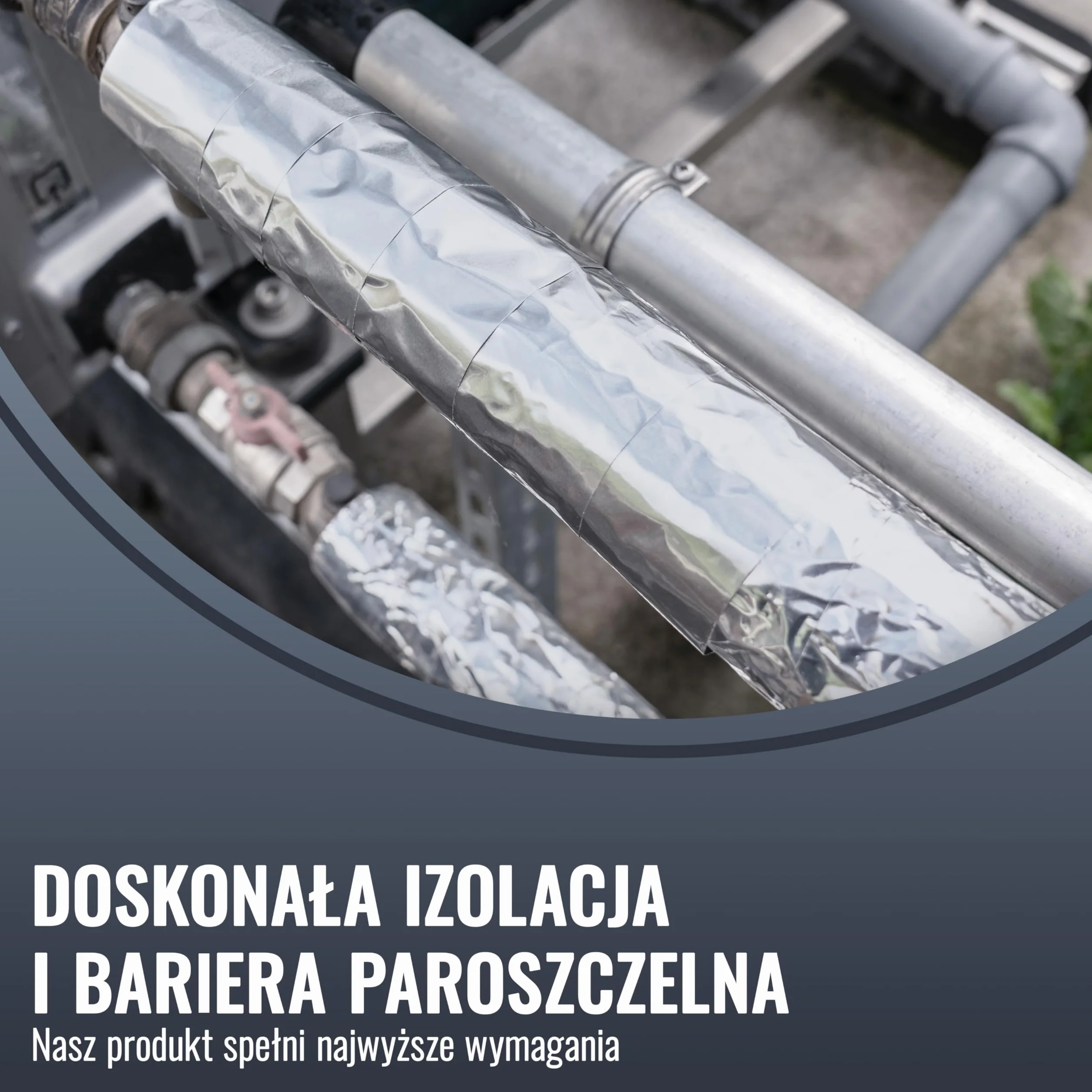 Poppstar aluminiowa taśma samoprzylepna odporna na wysokie temperatury 50 m x 48 mm do izolacji